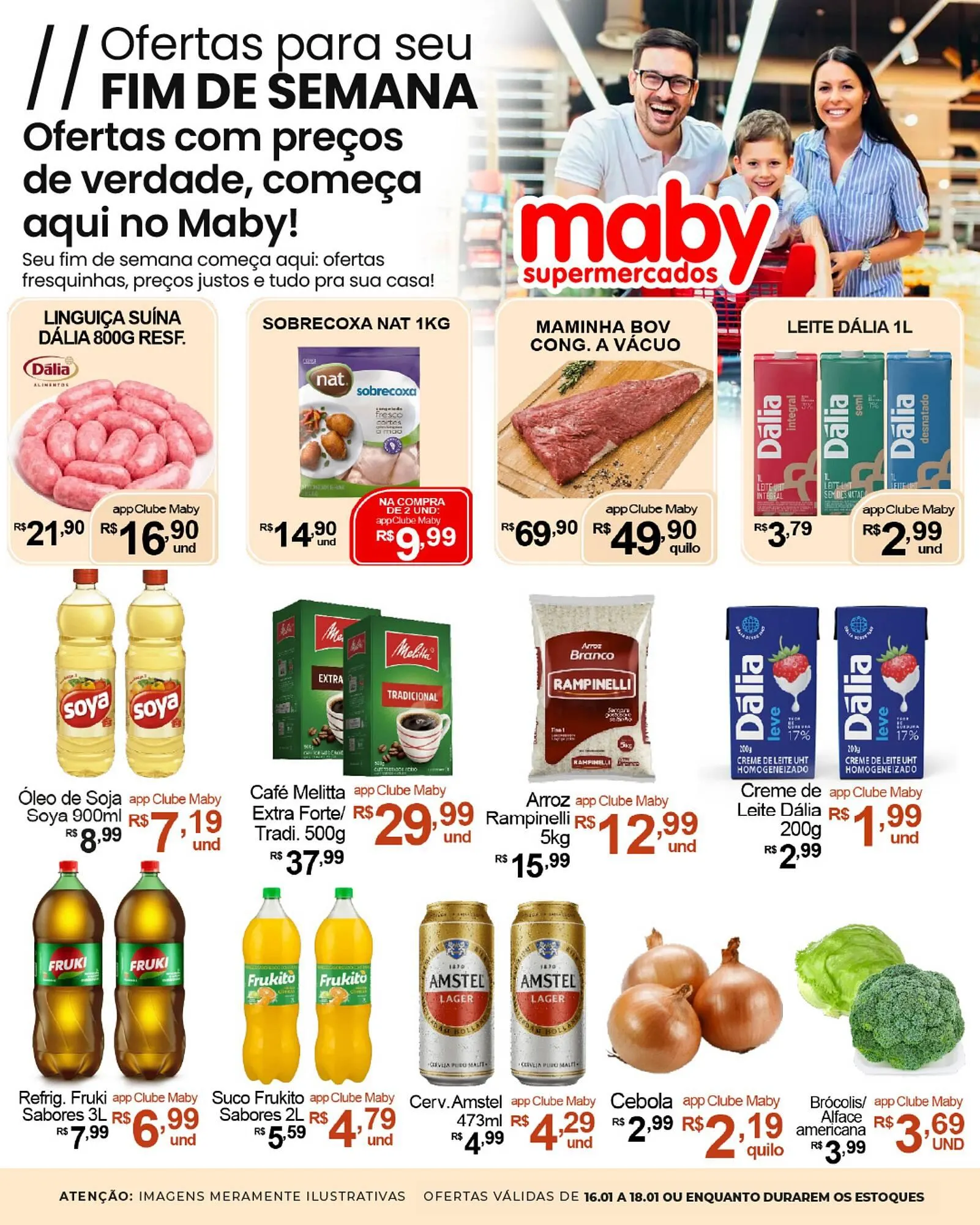 Encarte de Catálogo Maby Supermercados 16 de janeiro até 18 de janeiro 2026 - Pagina 1