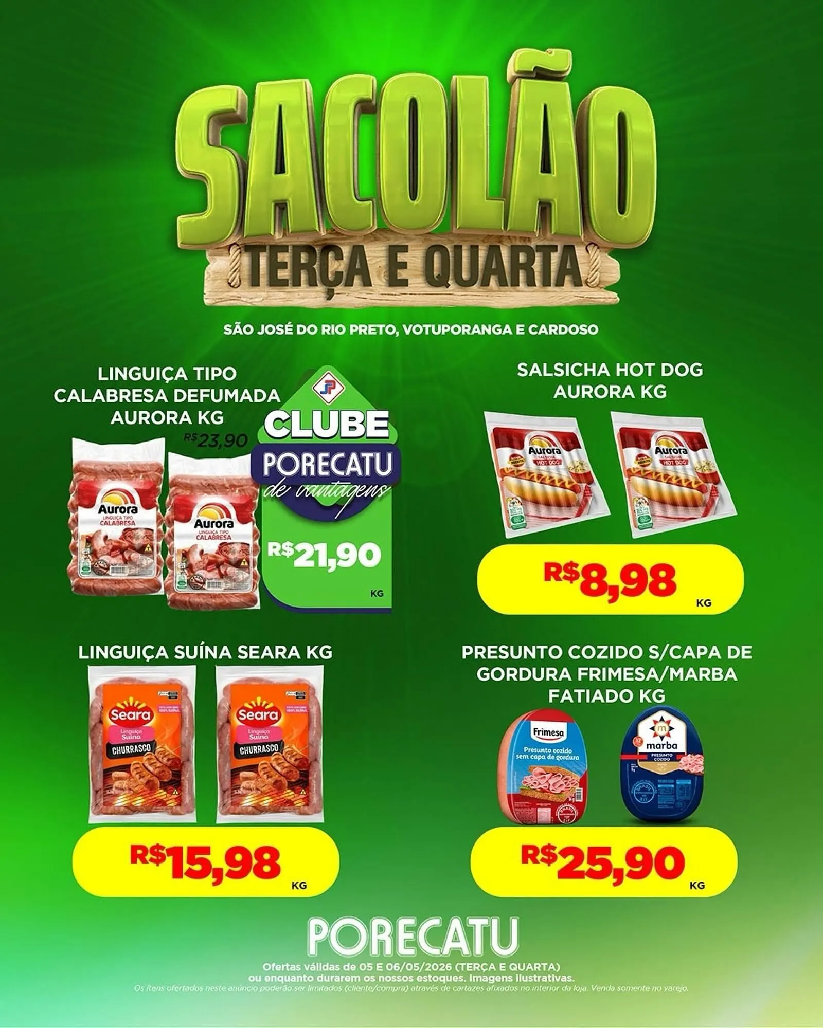 Encarte de Catálogo Supermercado Porecatu 5 de maio até 6 de maio 2026 - Pagina 4