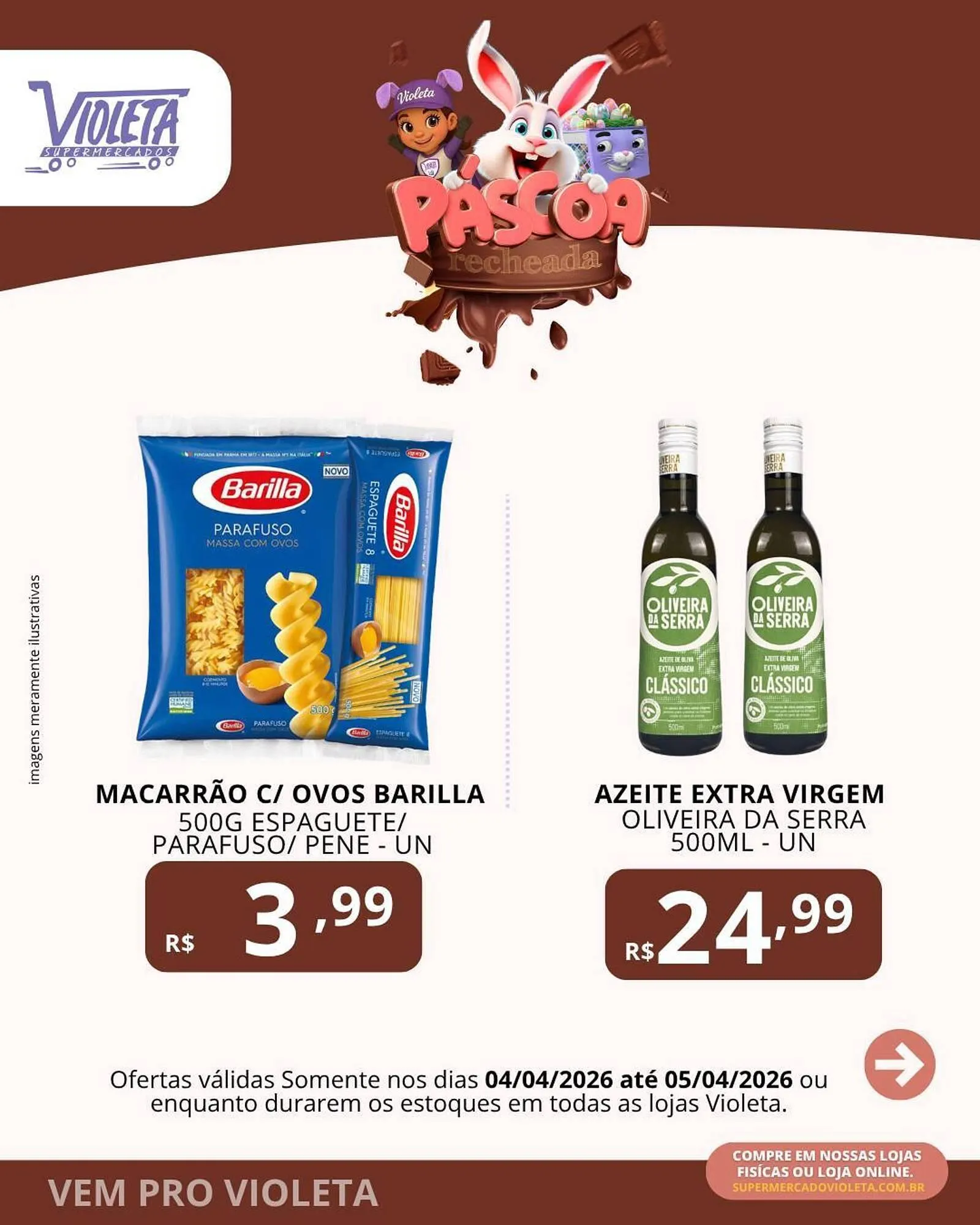 Encarte de Catálogo Violeta Supermercados 4 de abril até 5 de abril 2026 - Pagina 3