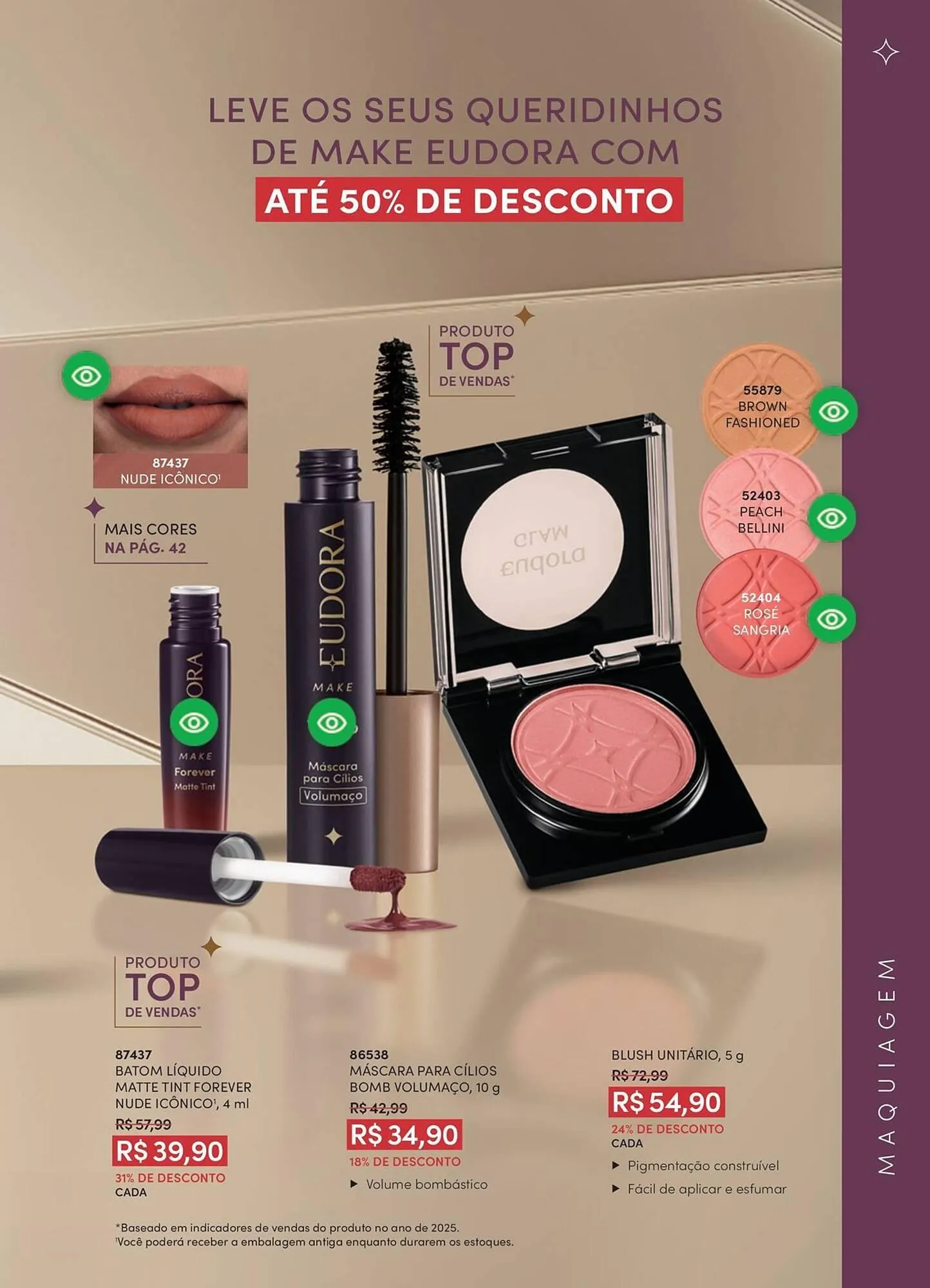 Encarte de Catálogo Eudora 24 de fevereiro até 31 de março 2026 - Pagina 43