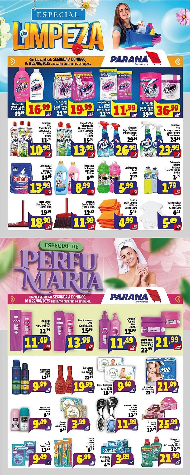 Encarte de Catálogo Supermercado Paraná 16 de junho até 22 de junho 2025 - Pagina 1