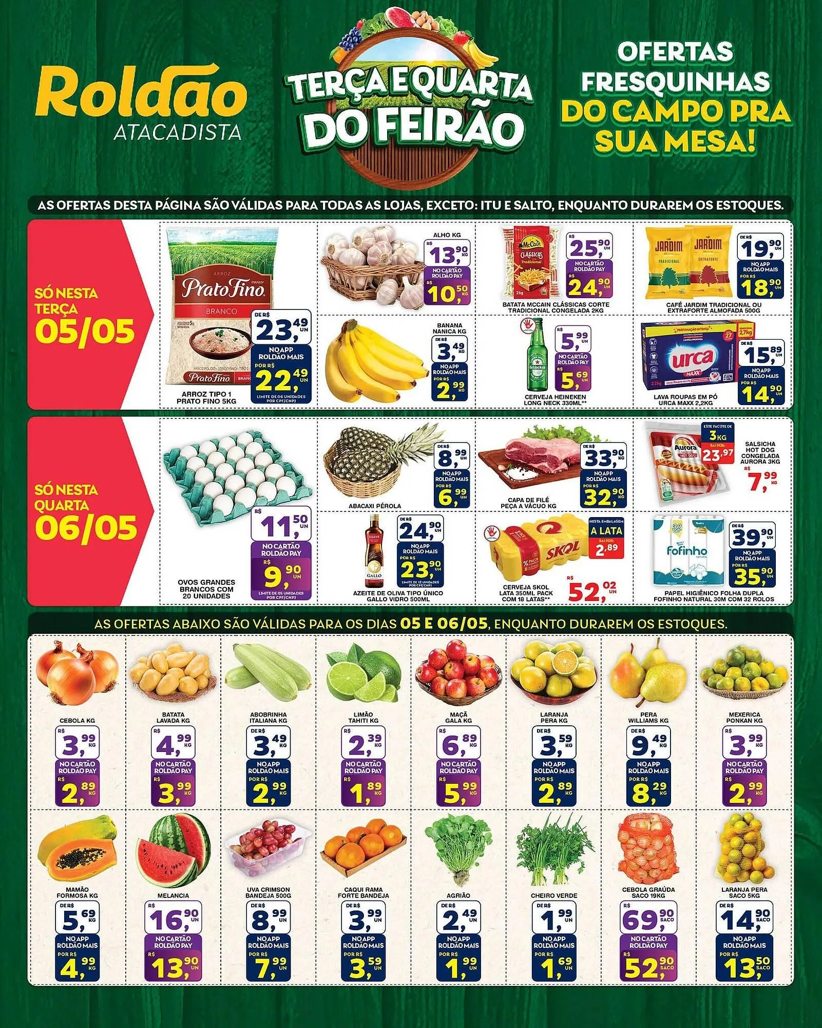 Encarte de Folheto Roldão 5 de maio até 6 de maio 2026 - Pagina 1