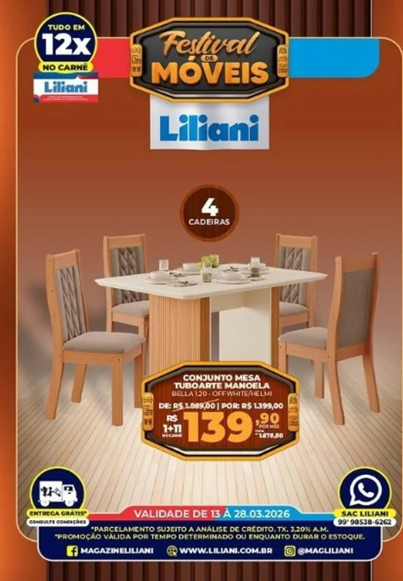 Encarte de Magazine Liliani 27 de março até 28 de março 2026 - Pagina 5