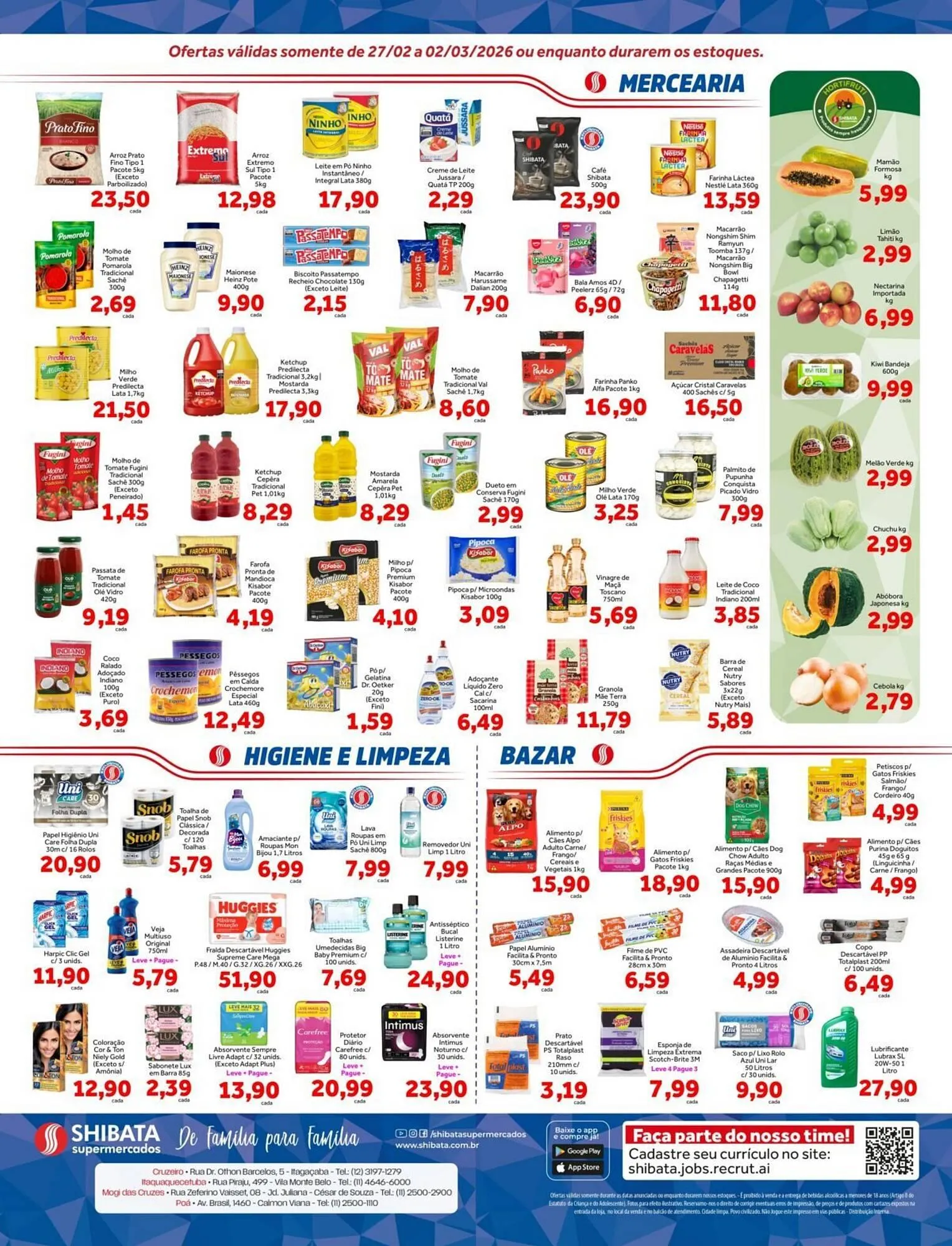 Encarte de Folheto Shibata Supermercados 26 de fevereiro até 2 de março 2026 - Pagina 2