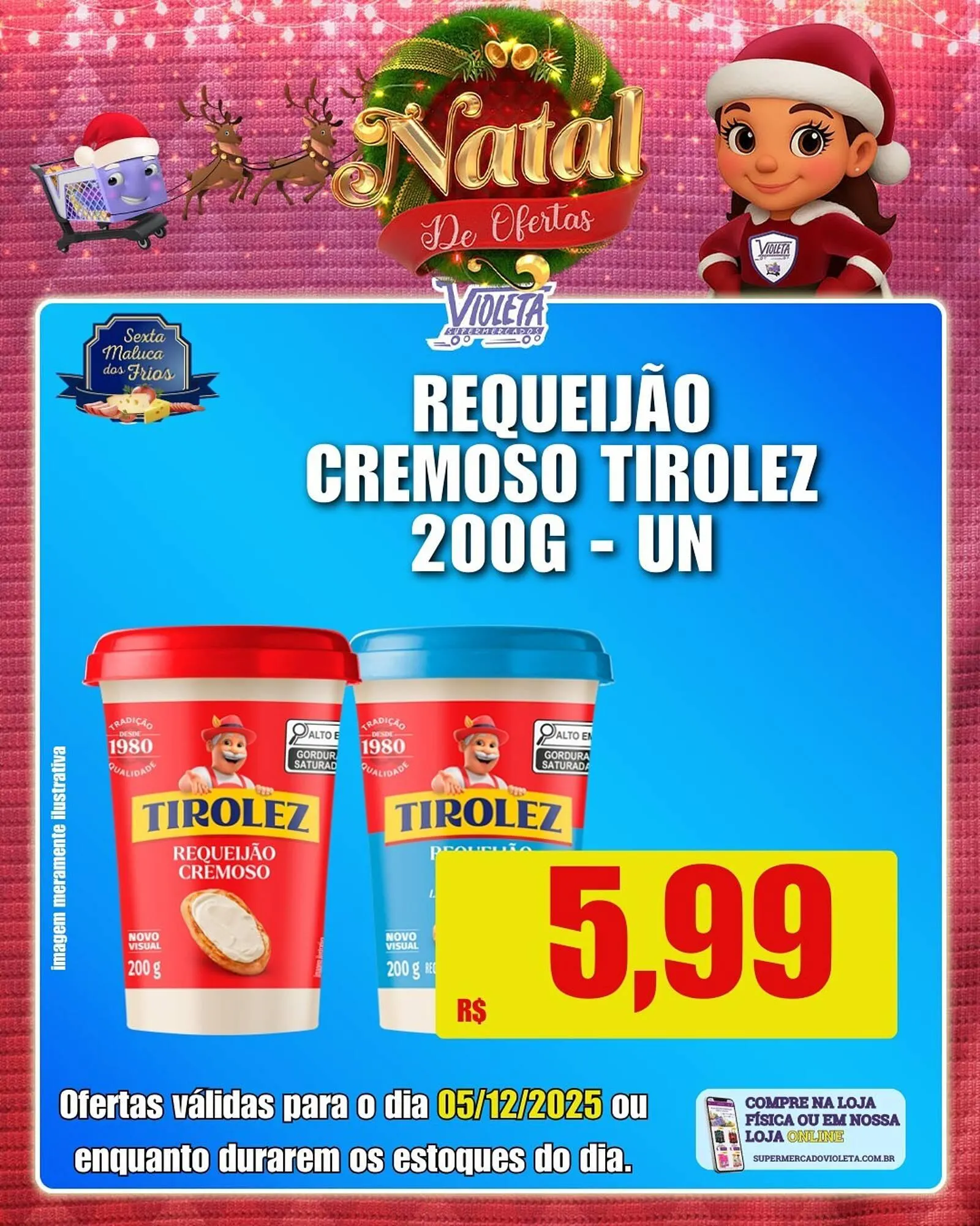 Encarte de Catálogo Violeta Supermercados 5 de dezembro até 5 de dezembro 2025 - Pagina 1