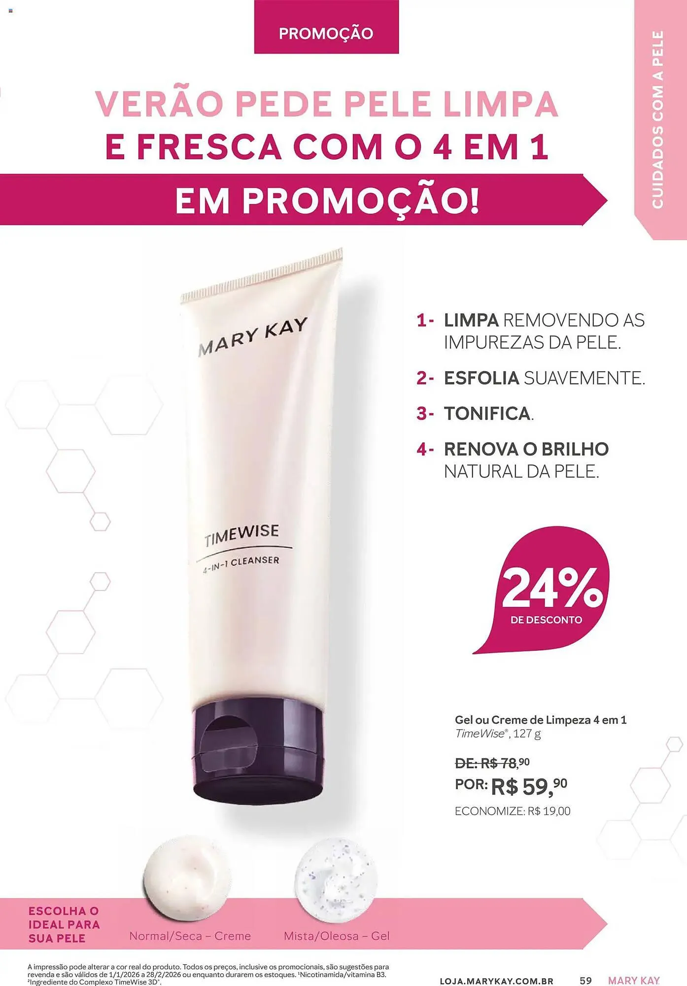 Encarte de Revista Mary Kay 1 de janeiro até 1 de março 2026 - Pagina 59