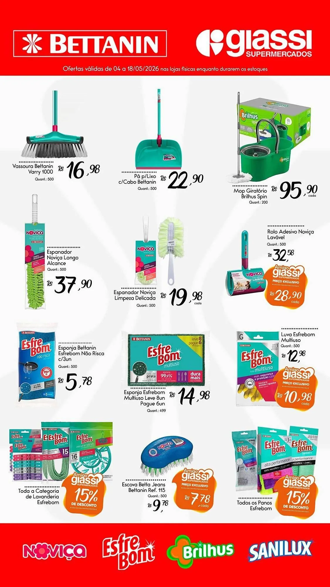 Encarte de Encarte Giassi Supermercados 4 de maio até 18 de maio 2026 - Pagina 1