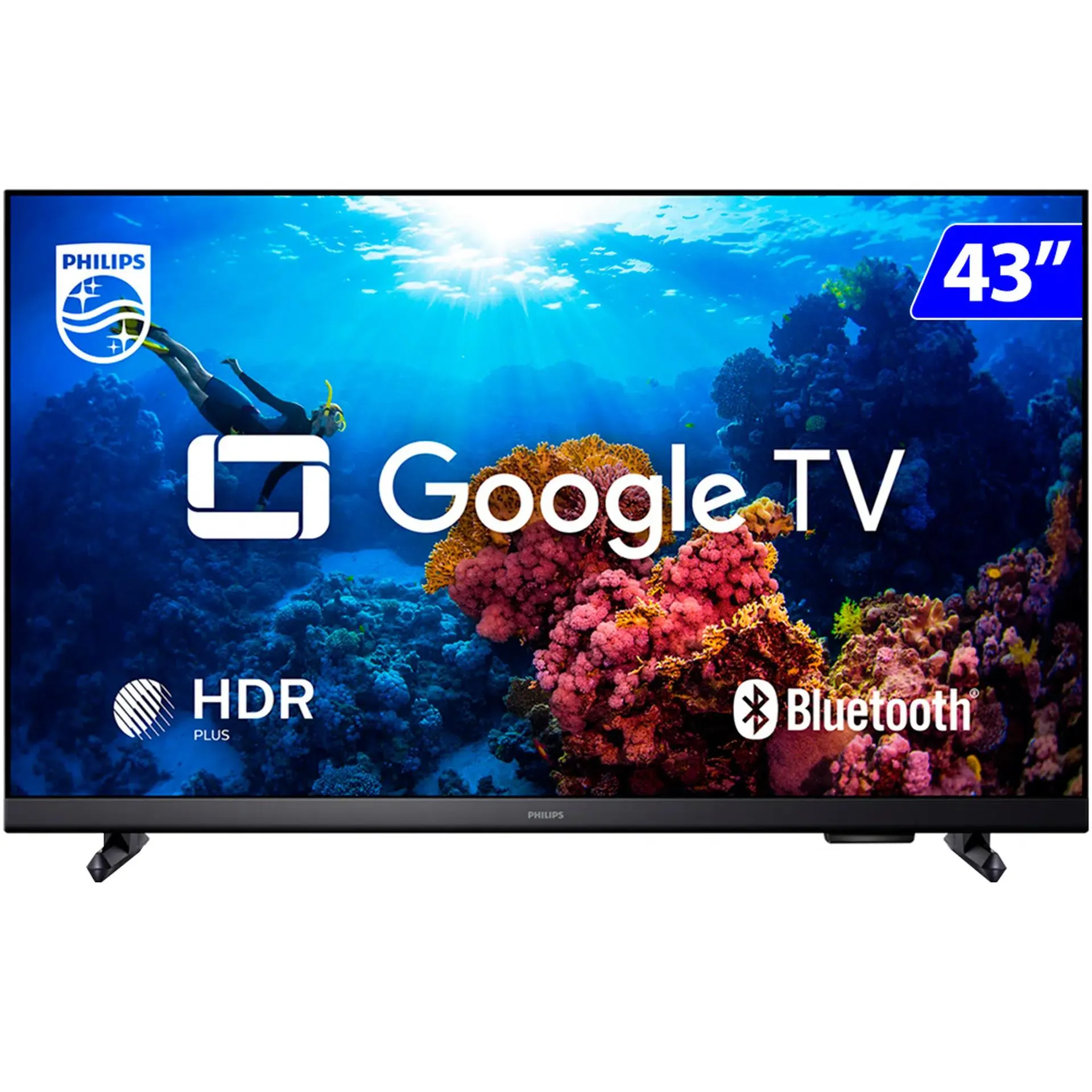 Smart TV Philips DLED 43" Full HD Wi-Fi Google HDR Plus TV 43PFG6918/78