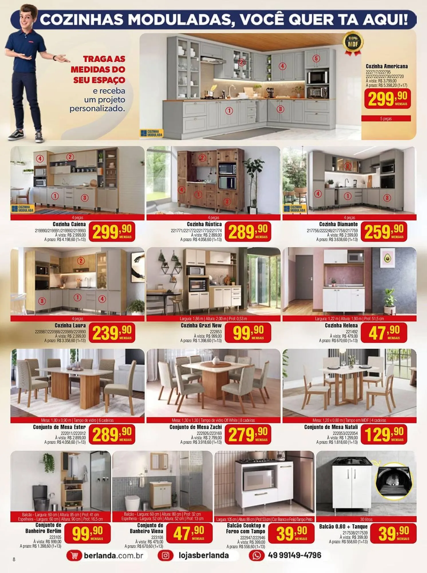 Encarte de Catálogo Berlanda 1 de março até 31 de março 2026 - Pagina 8