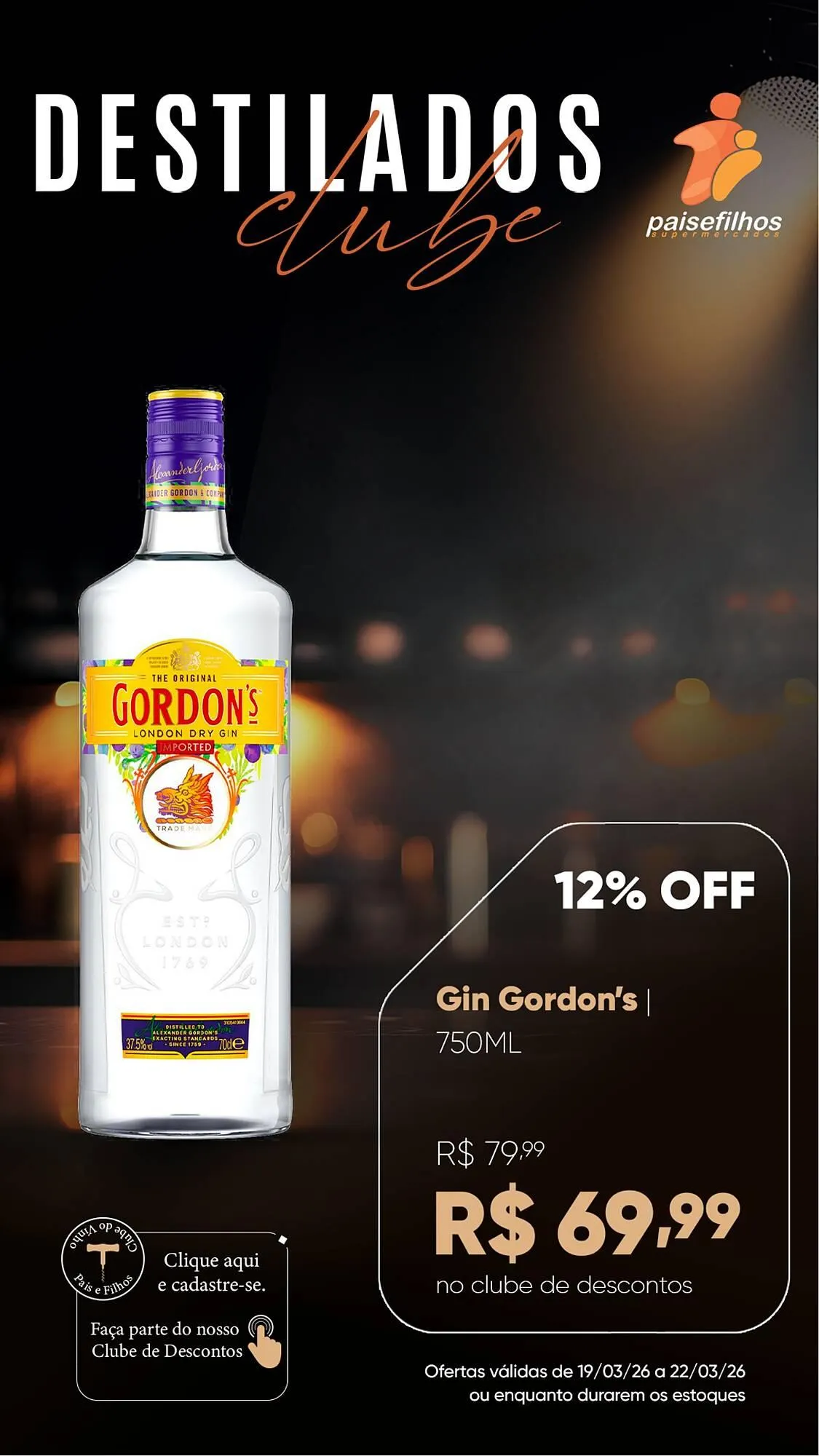 Encarte de Catálogo Pais e Filhos Supermercados 19 de março até 22 de março 2026 - Pagina 1