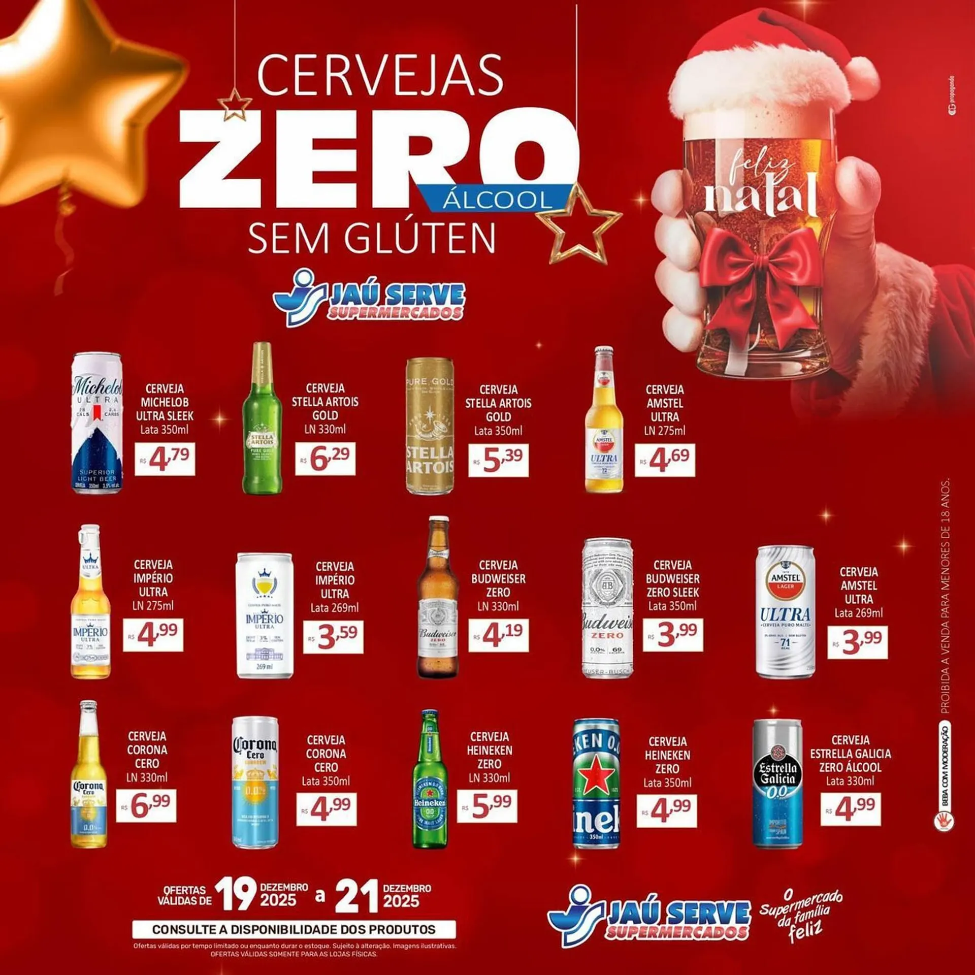 Encarte de Catálogo Supermercados Jau Serve 19 de dezembro até 21 de dezembro 2025 - Pagina 1