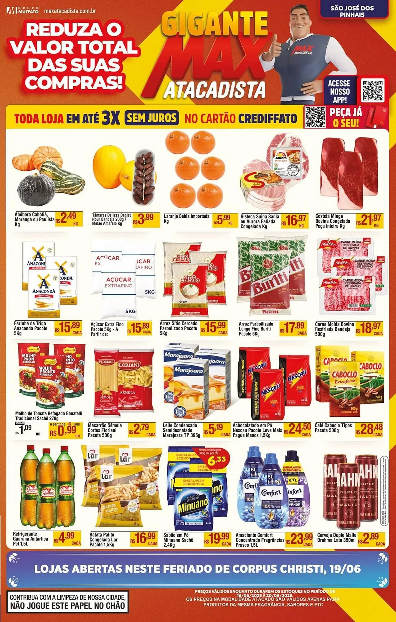 Encarte de Catálogo Max Atacadista 16 de junho até 20 de junho 2025 - Pagina 1