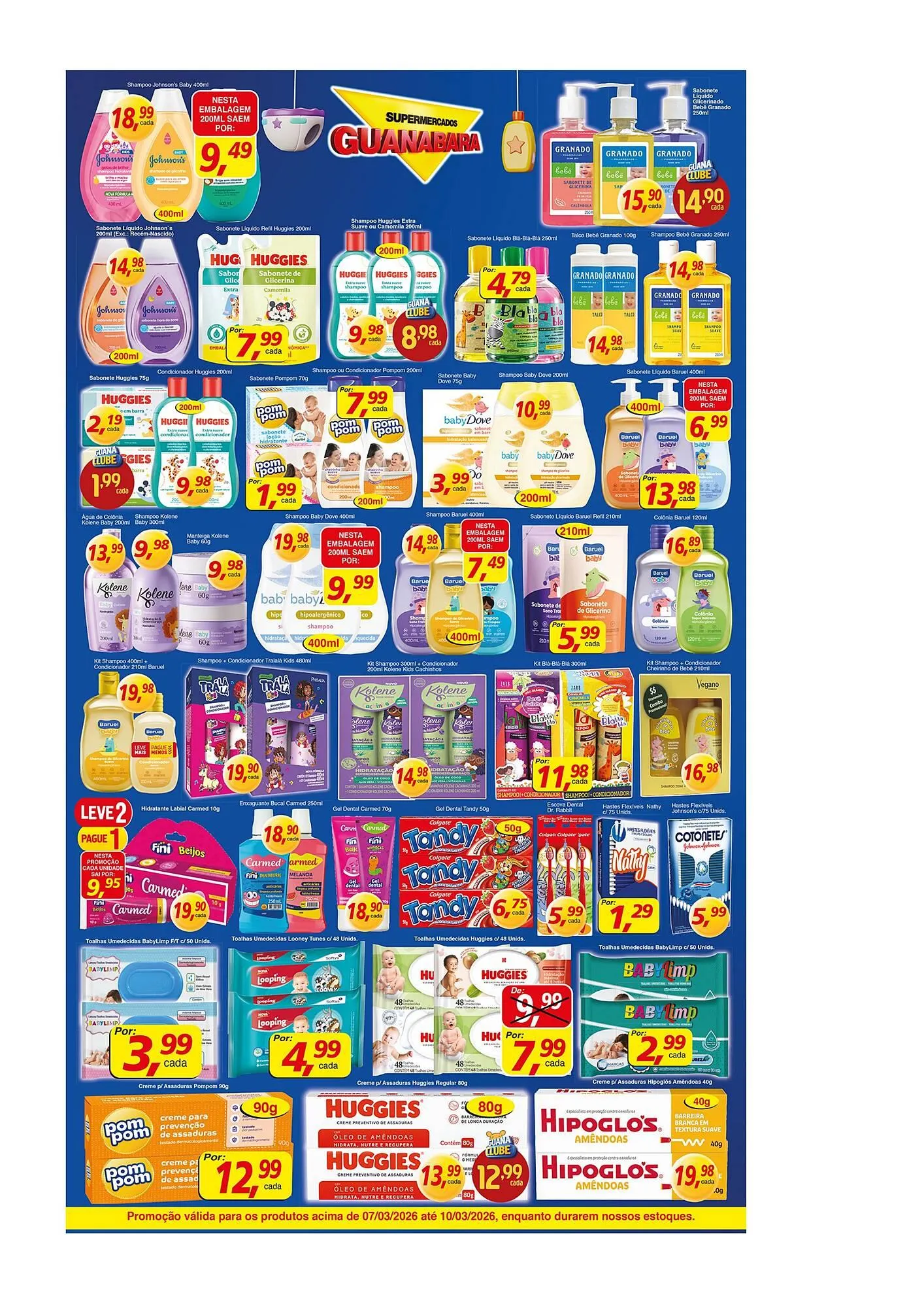 Encarte de Encarte Supermercados Guanabara 7 de março até 10 de março 2026 - Pagina 10
