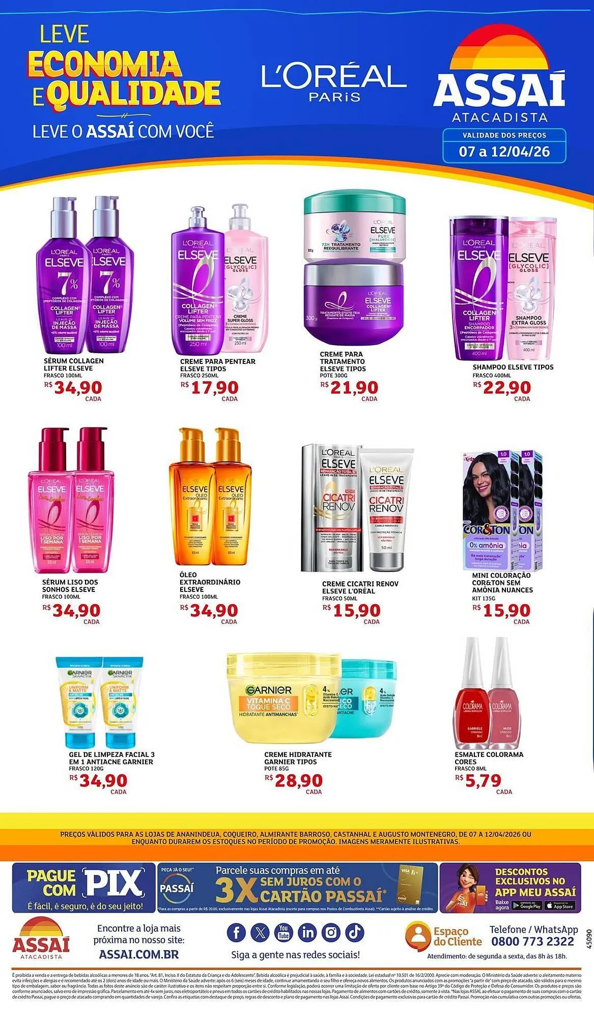 Encarte de Encarte Assaí Atacadista 7 de abril até 12 de abril 2026 - Pagina 1