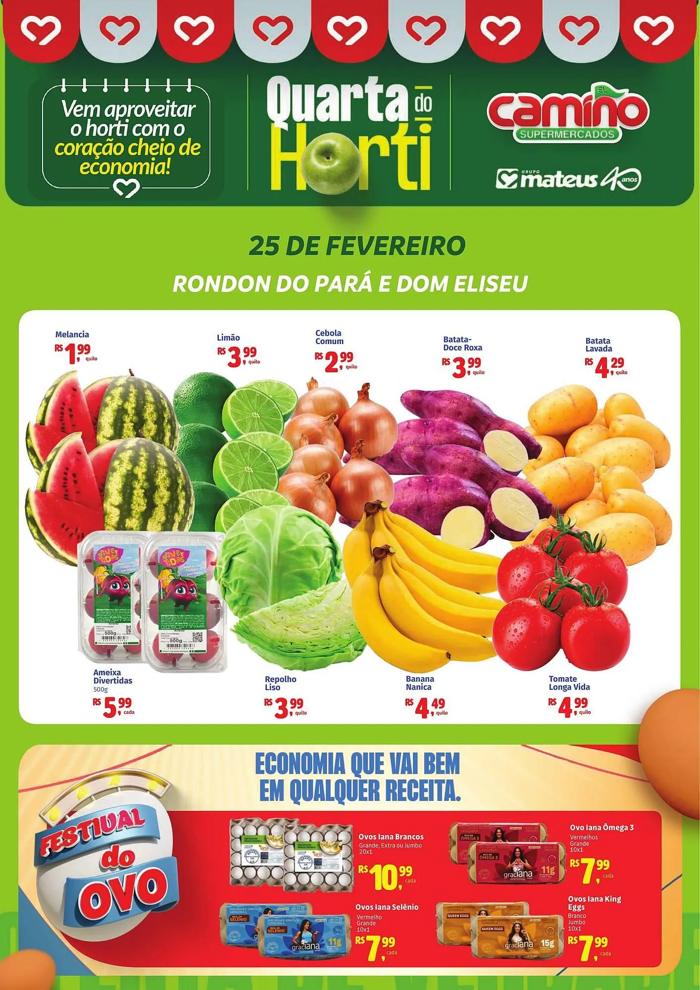 Encarte de Catálogo Camiño supermercados 25 de fevereiro até 25 de fevereiro 2026 - Pagina 1