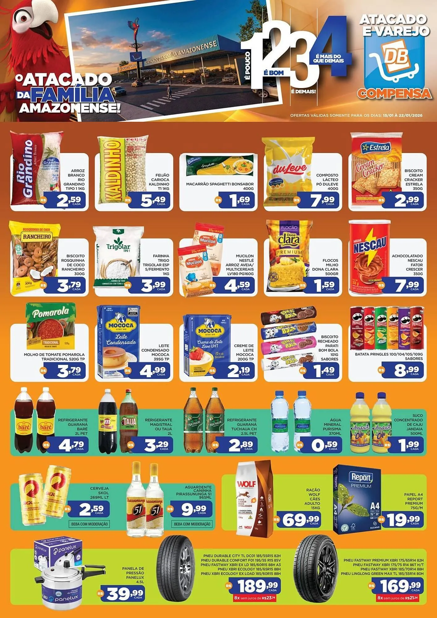 Encarte de Catálogo DB Supermercados 16 de janeiro até 22 de janeiro 2026 - Pagina 1