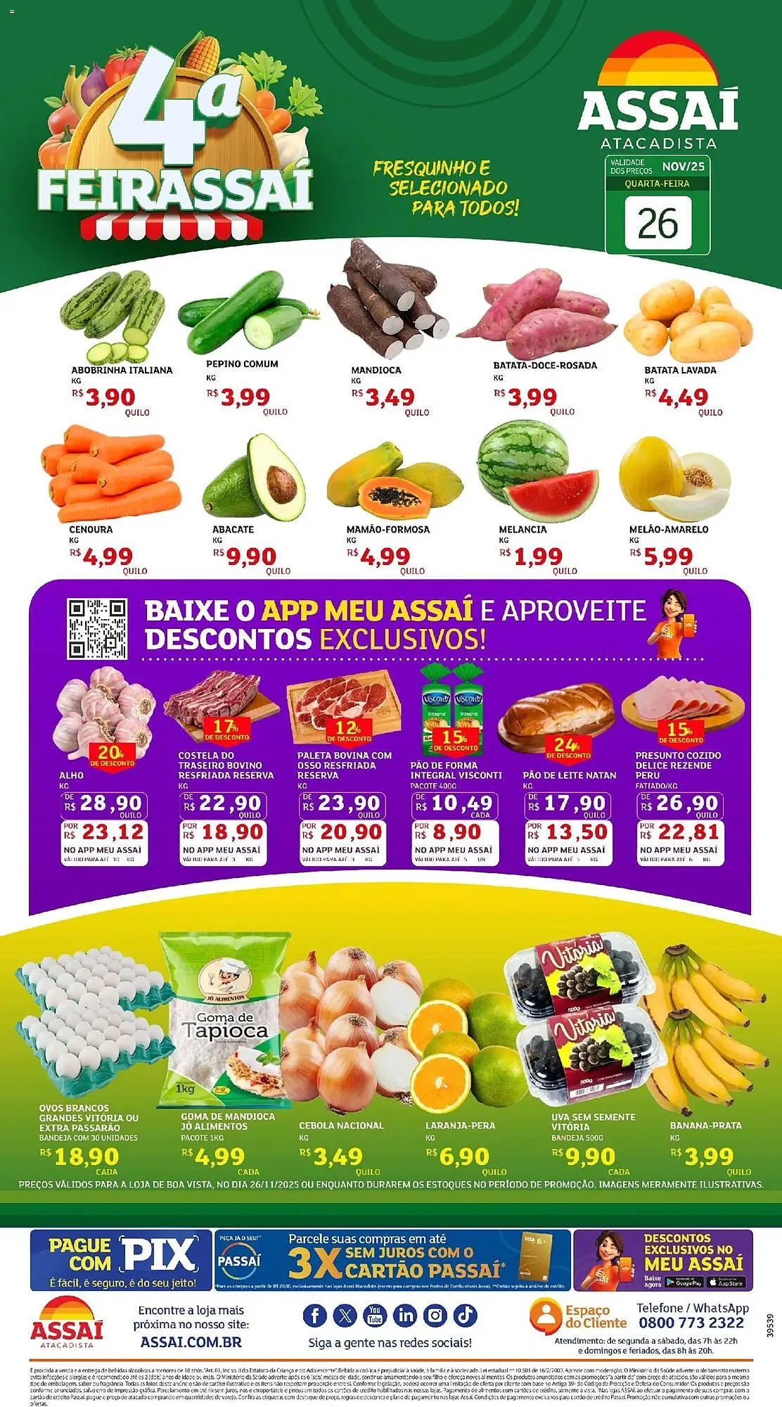 Encarte de Encarte Assaí Atacadista 26 de novembro até 26 de novembro 2025 - Pagina 1