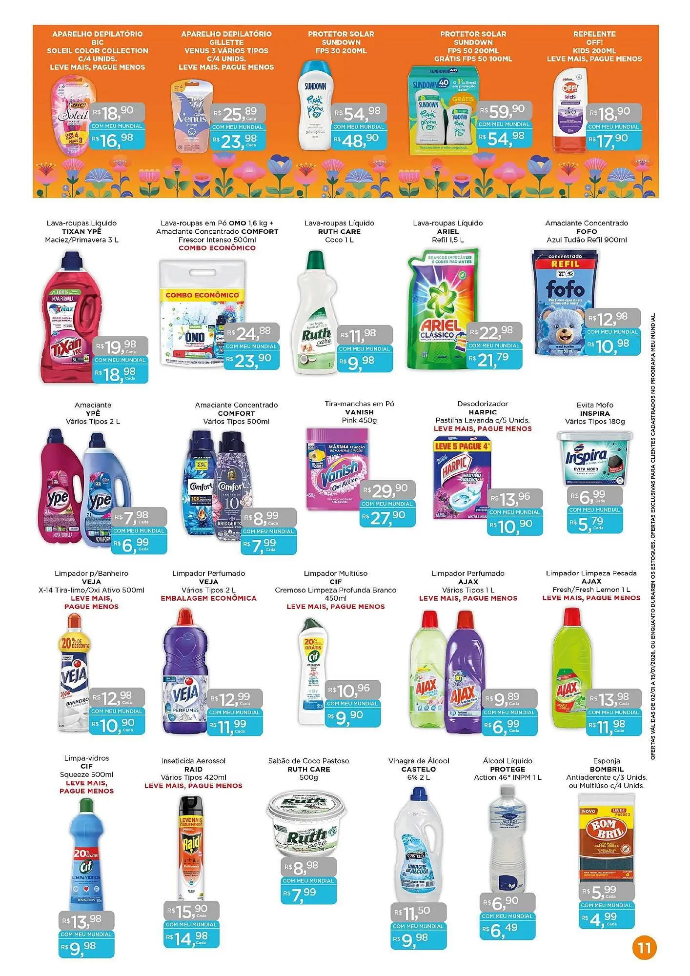 Encarte de Encarte Supermercados Mundial 2 de janeiro até 15 de janeiro 2026 - Pagina 11