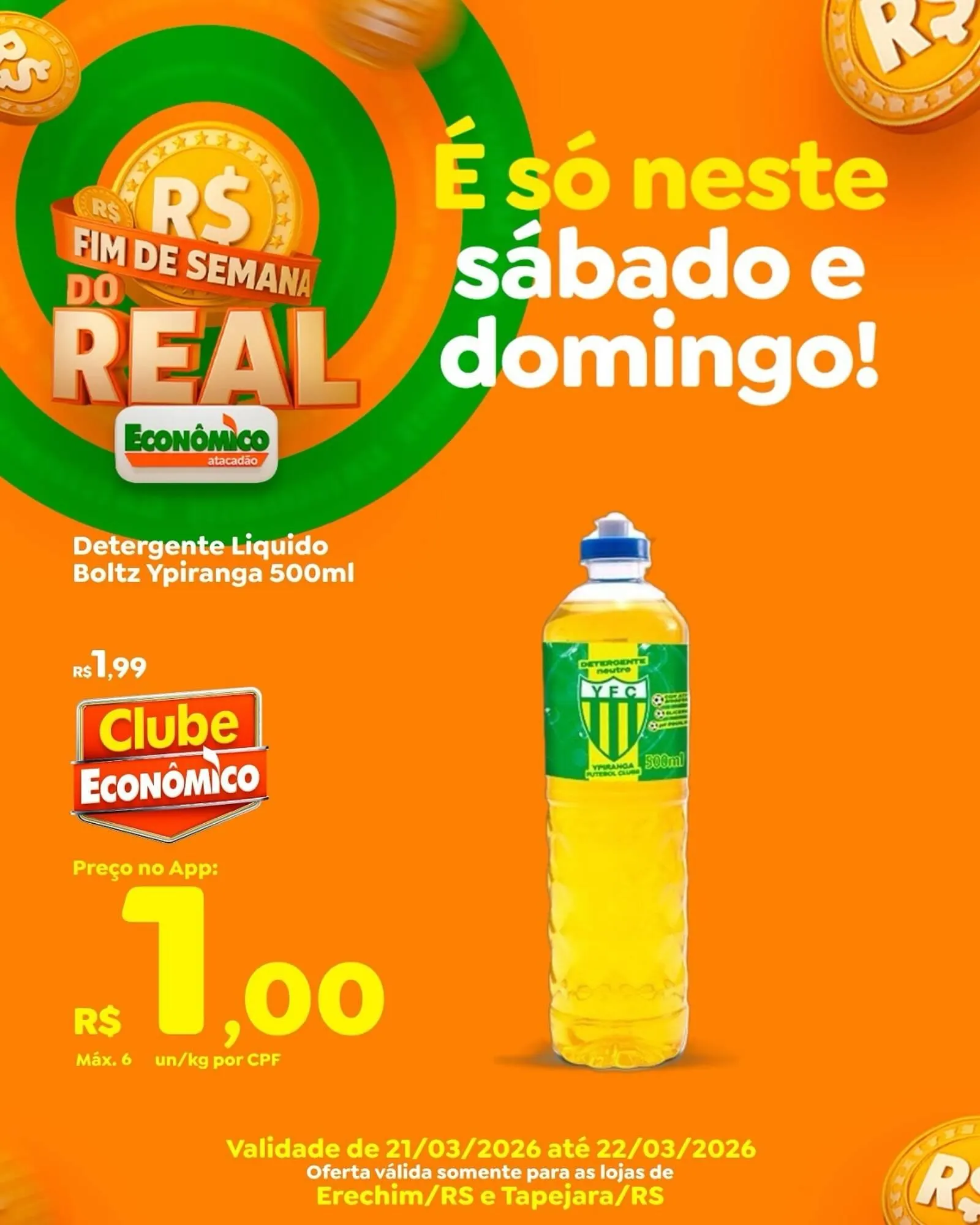 Encarte de Catálogo Econômico Atacadão 21 de março até 22 de março 2026 - Pagina 1