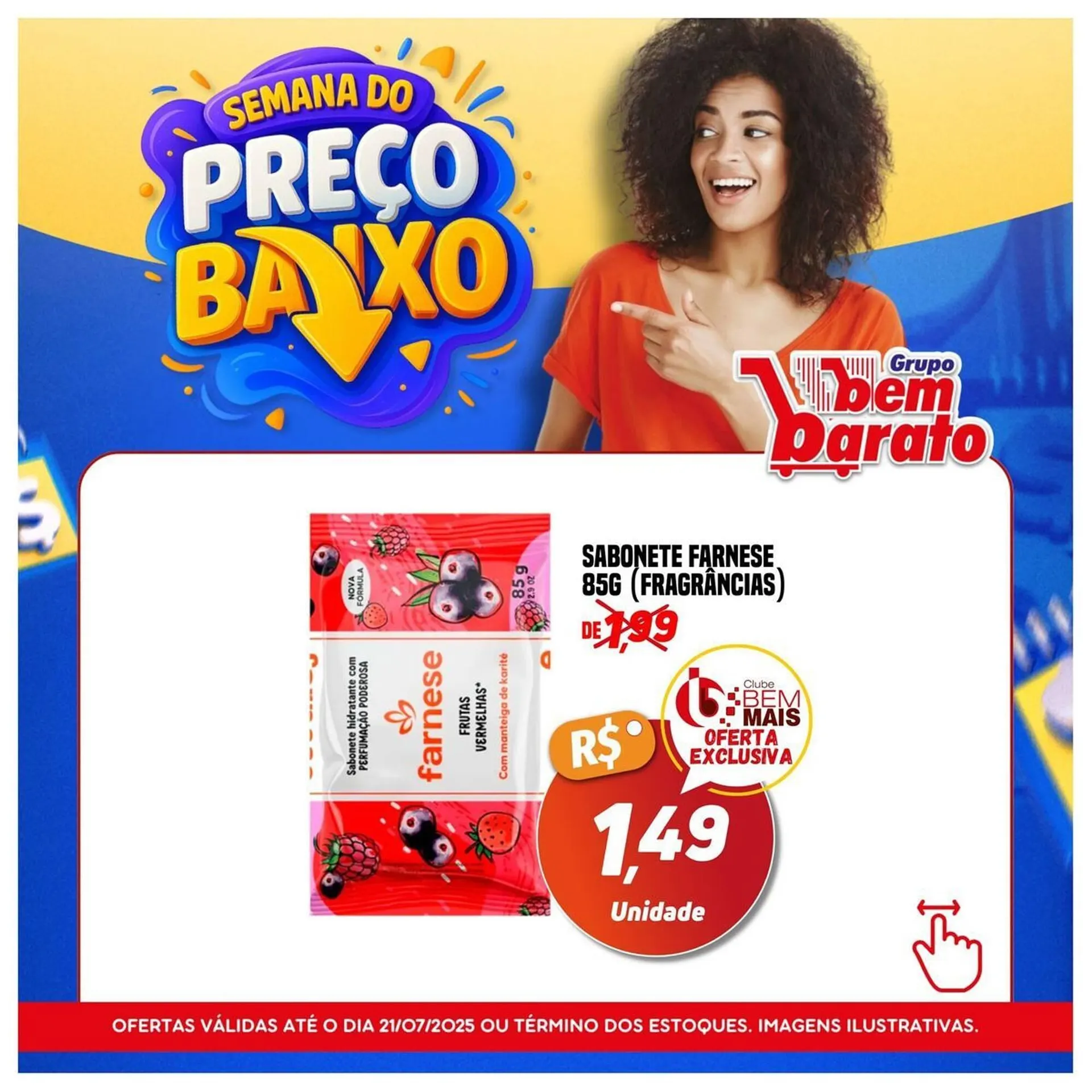 Encarte de Catálogo Supermercado Bem Barato 18 de julho até 21 de julho 2025 - Pagina 3