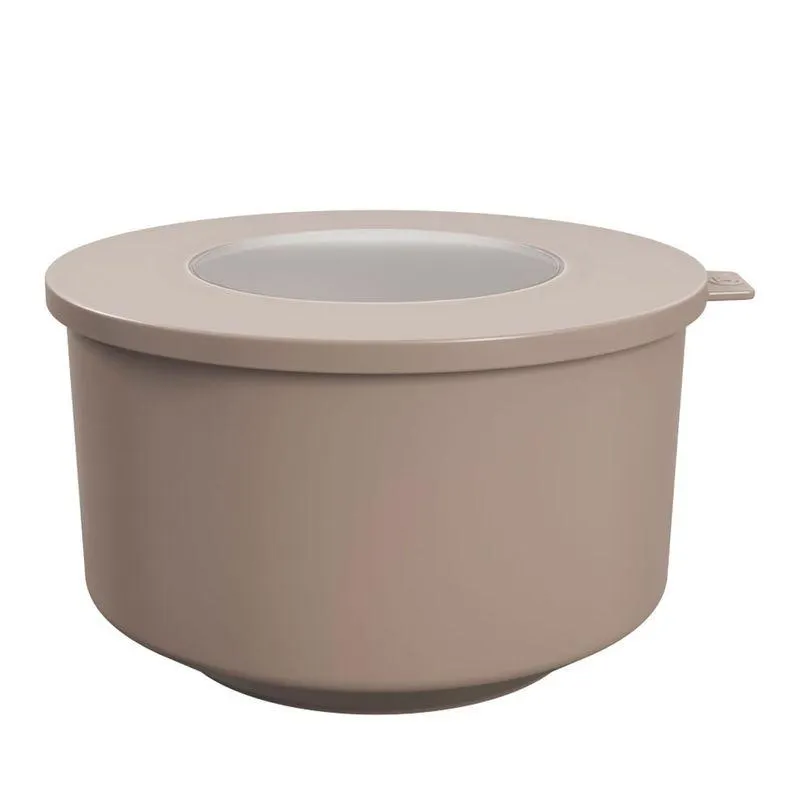 Pote de Plástico Redondo Hoop 2l Cinza - Coza