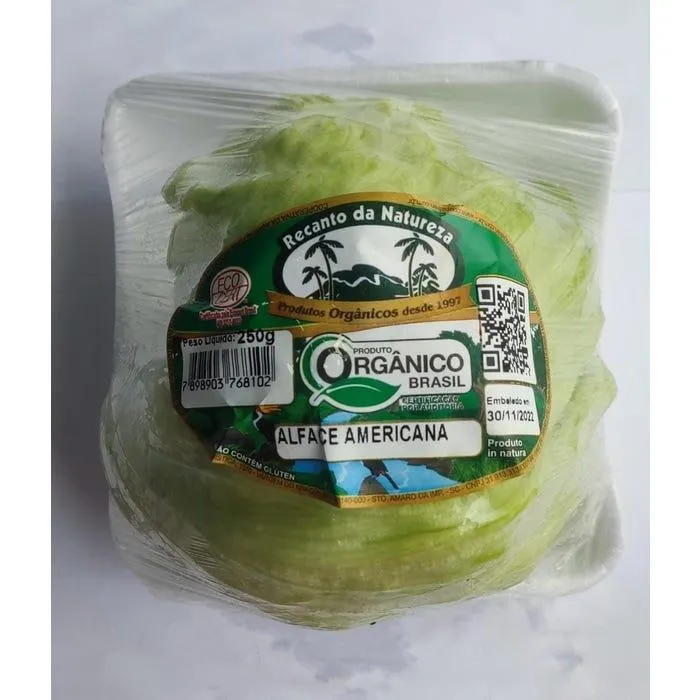 Alface Americana Orgânica 250g