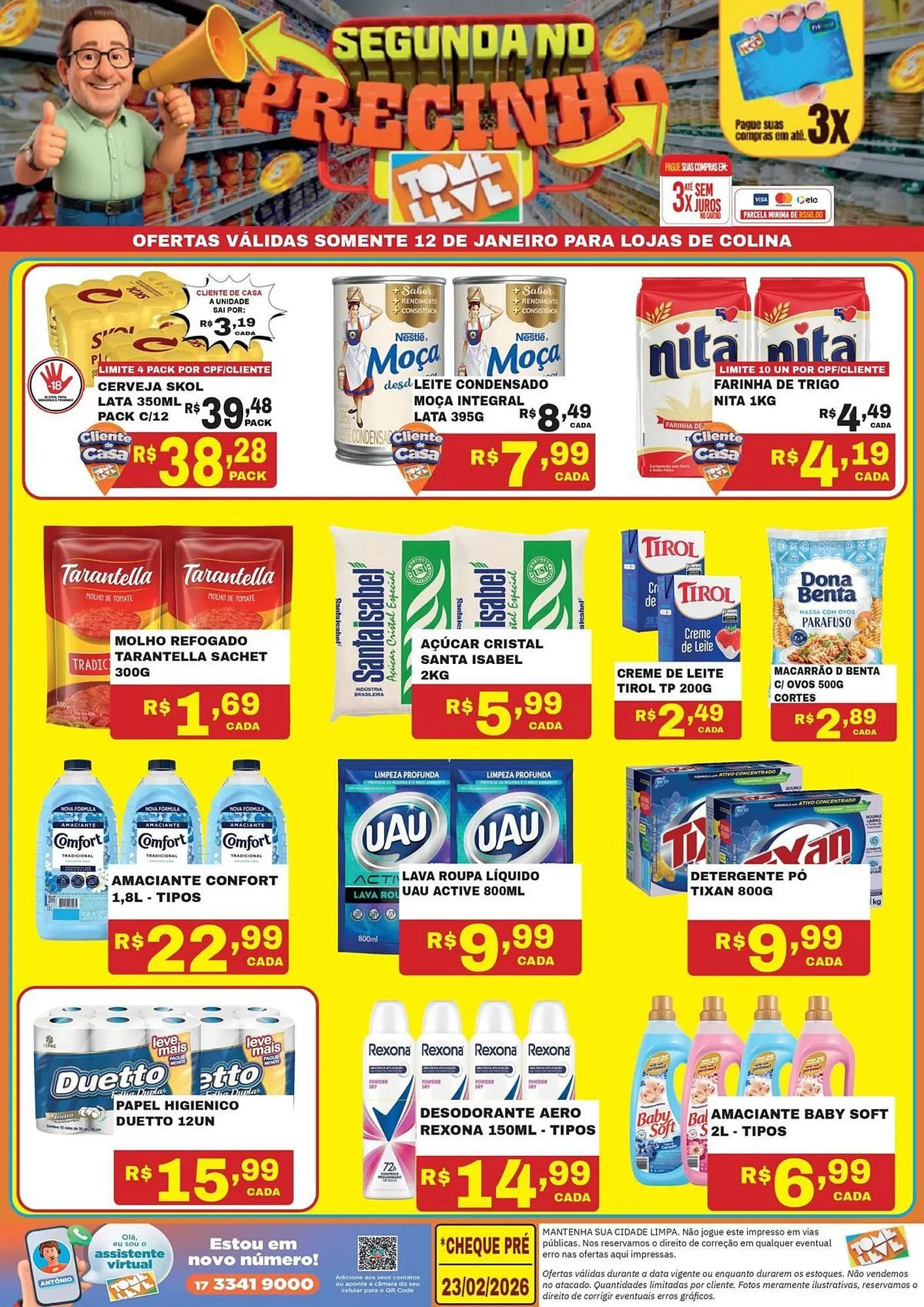 Encarte de Catálogo Tome Leve 12 de janeiro até 23 de fevereiro 2026 - Pagina 1