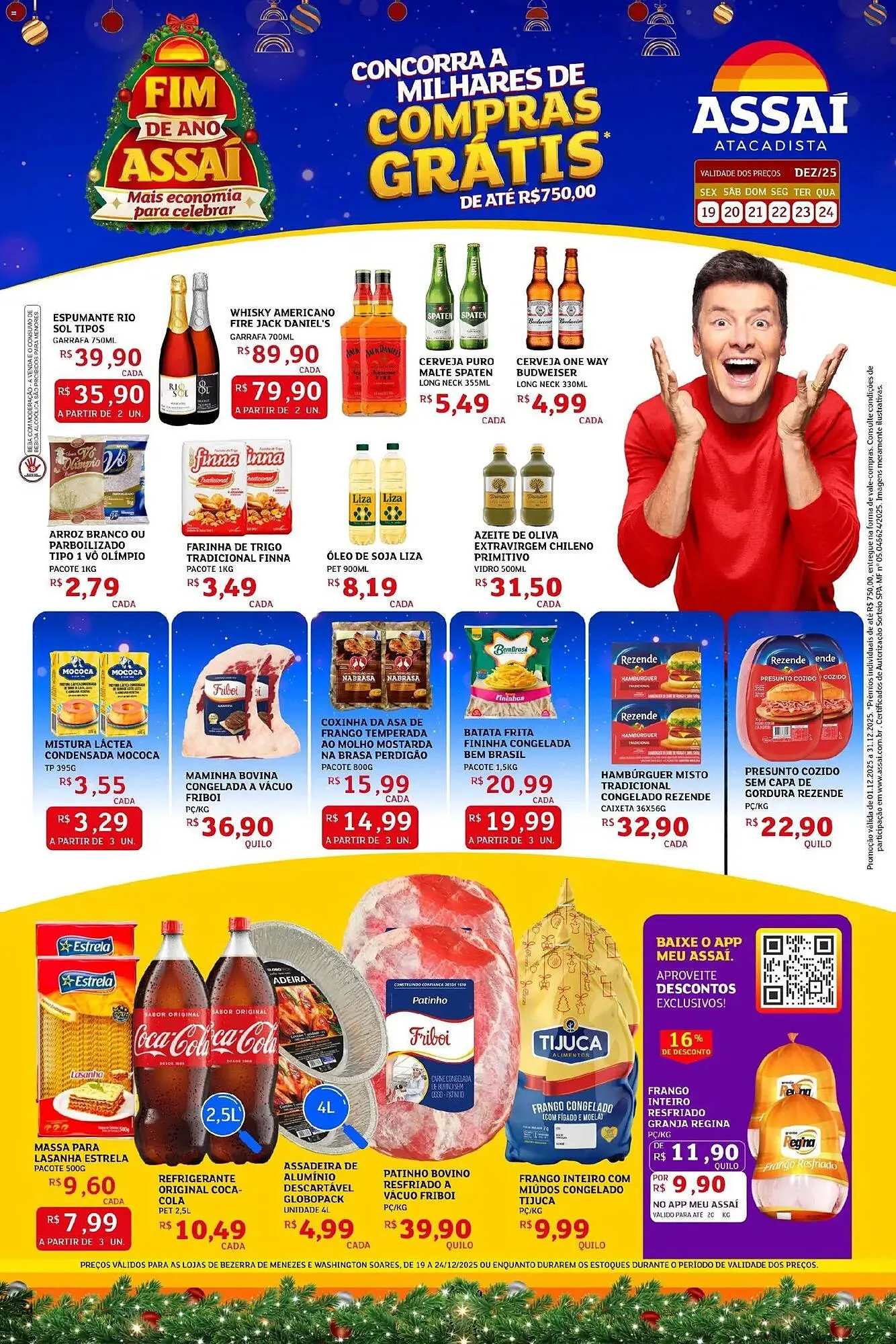 Encarte de Encarte Assaí Atacadista 19 de dezembro até 24 de dezembro 2025 - Pagina 1