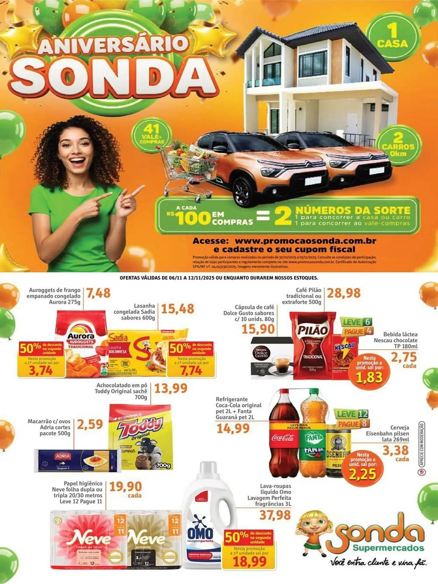 Encarte de Folheto Sonda 6 de novembro até 12 de novembro 2025 - Pagina 1