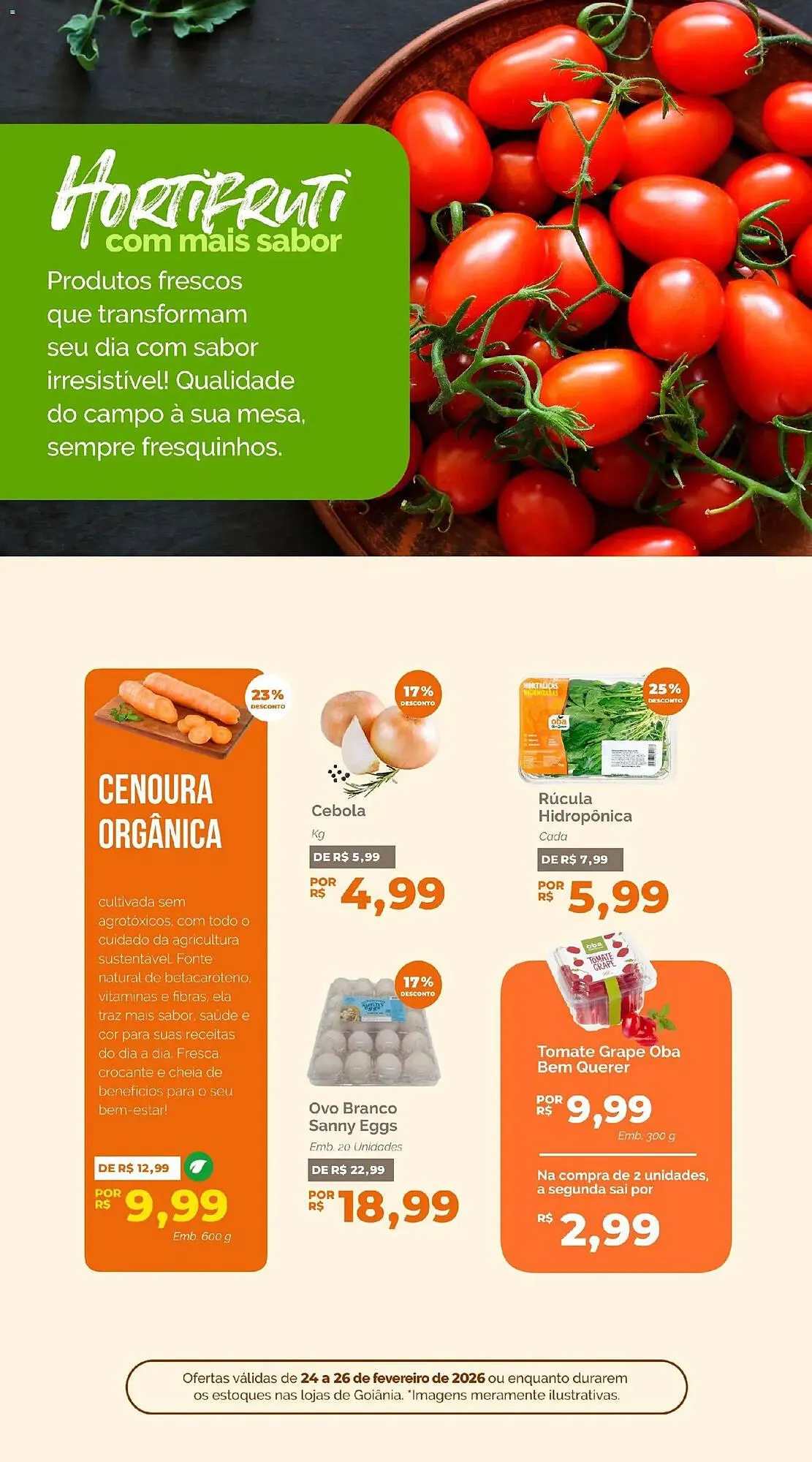 Encarte de Folheto Oba Hortifruti 24 de fevereiro até 26 de fevereiro 2026 - Pagina 5