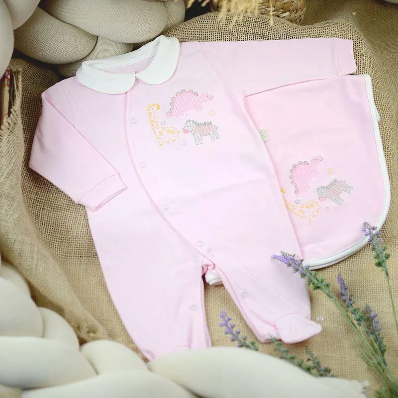 Saída Maternidade Dino Rosa - 21730MF