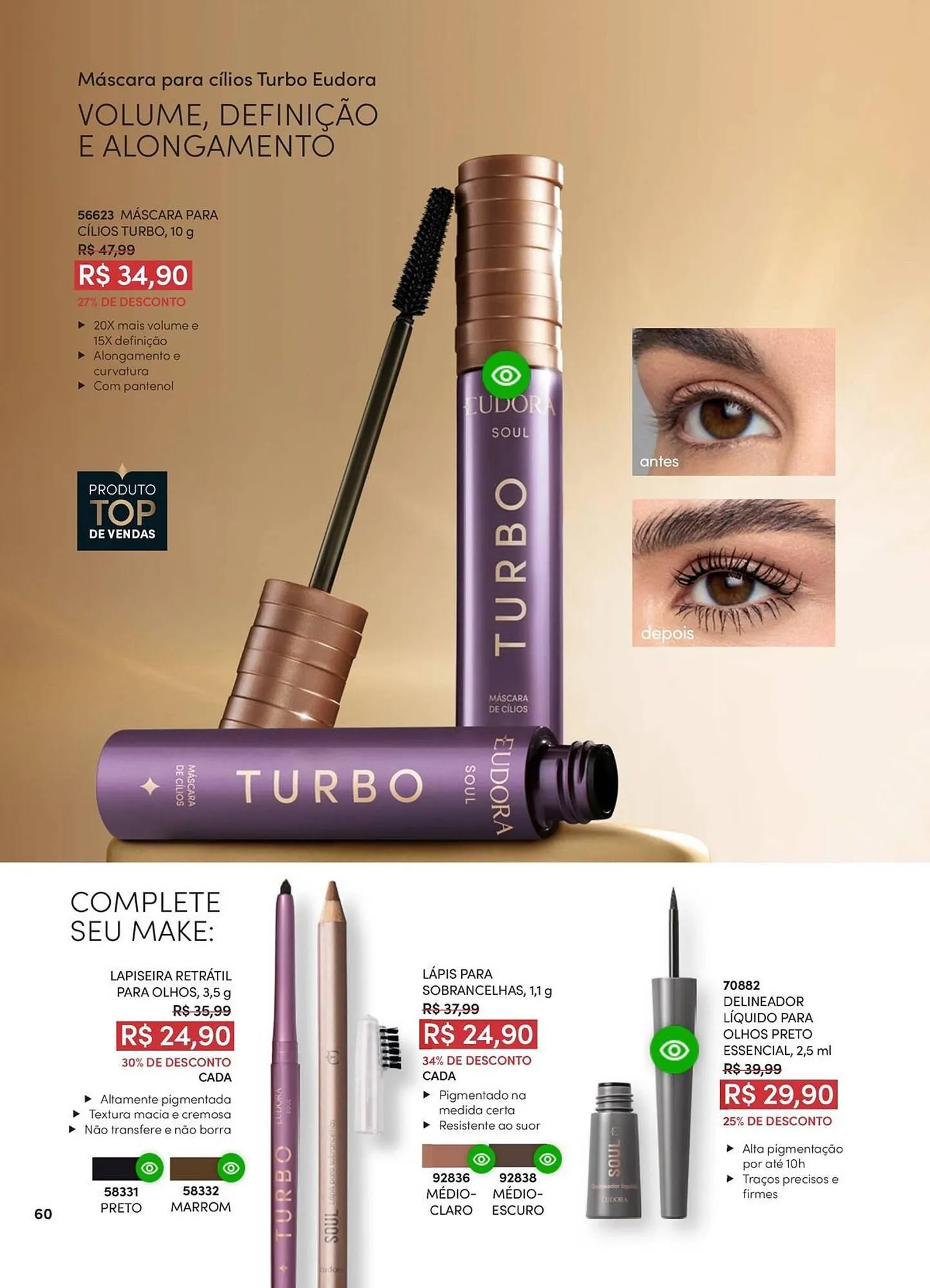 Encarte de Catálogo Eudora 23 de abril até 30 de junho 2025 - Pagina 66