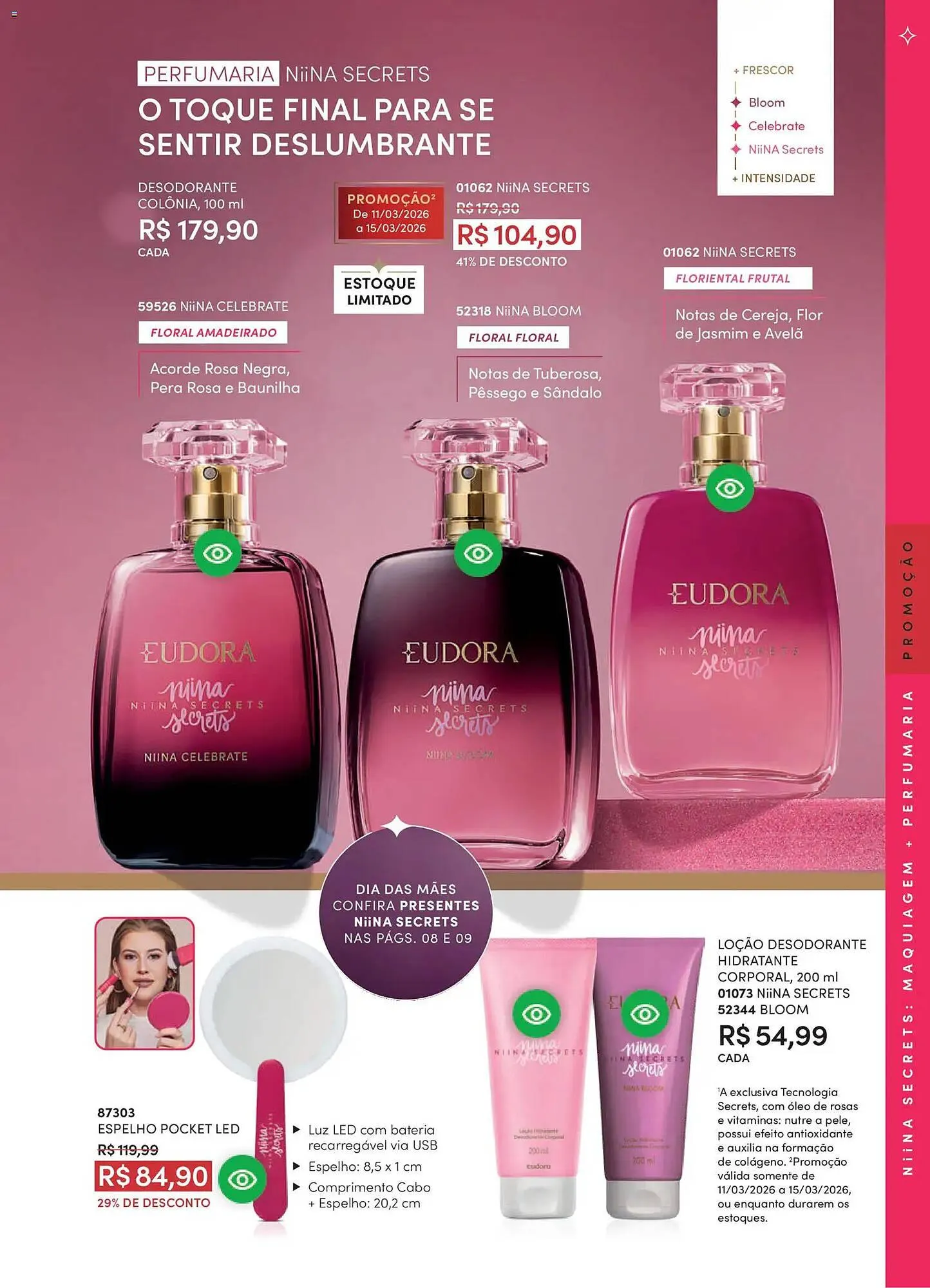 Encarte de Catálogo Eudora 11 de março até 10 de abril 2026 - Pagina 113