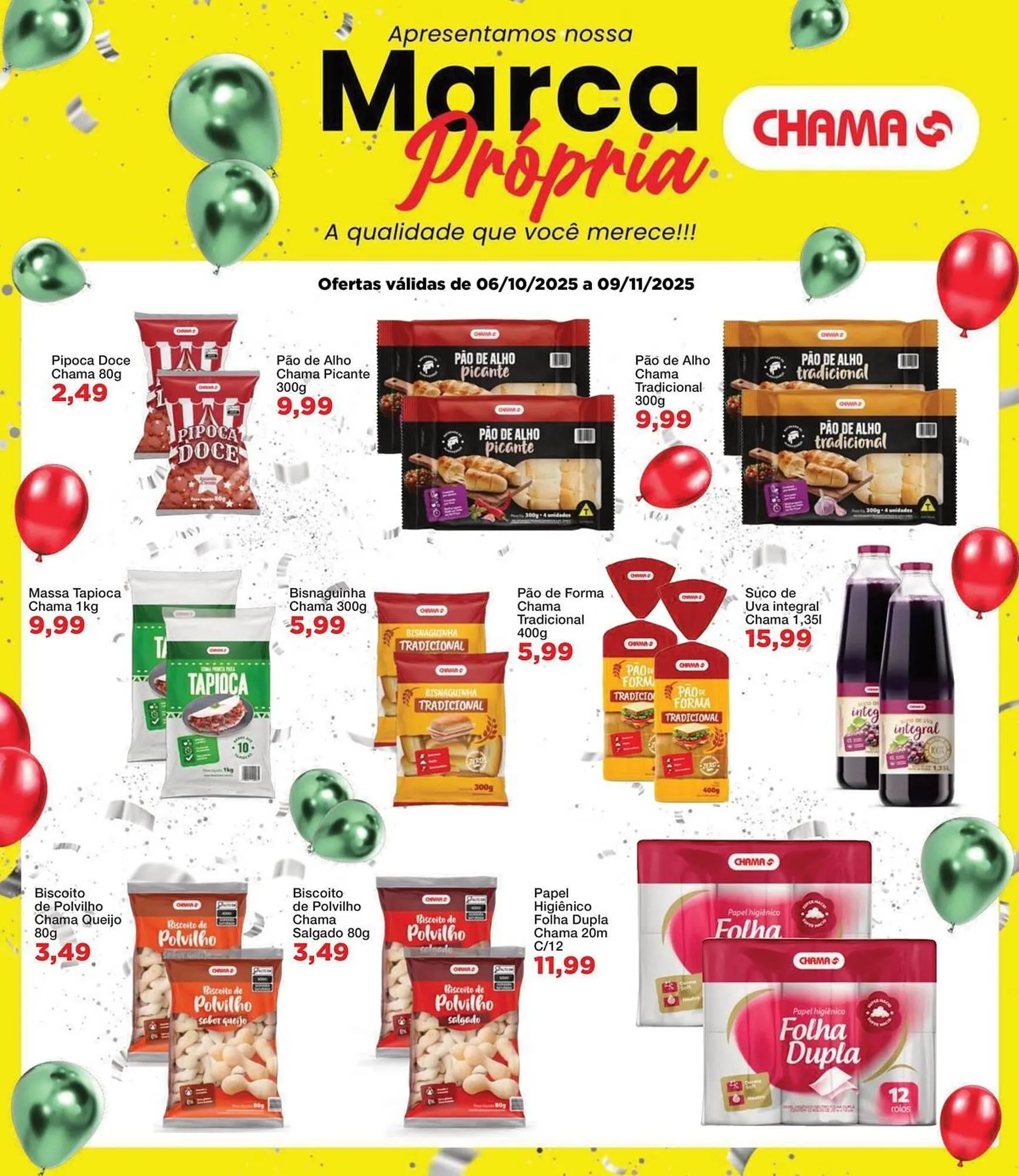 Encarte de Catálogo Chama Supermercados 6 de outubro até 9 de novembro 2025 - Pagina 2