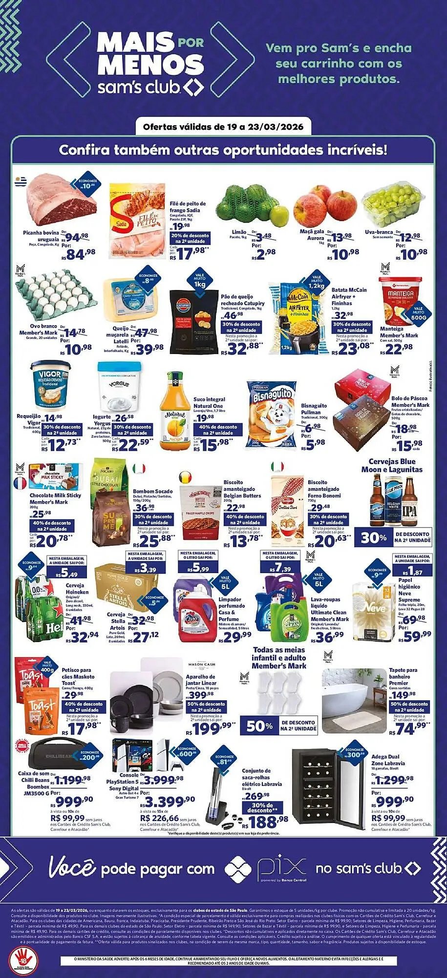 Encarte de Folheto Sam's Club 21 de março até 23 de março 2026 - Pagina 2