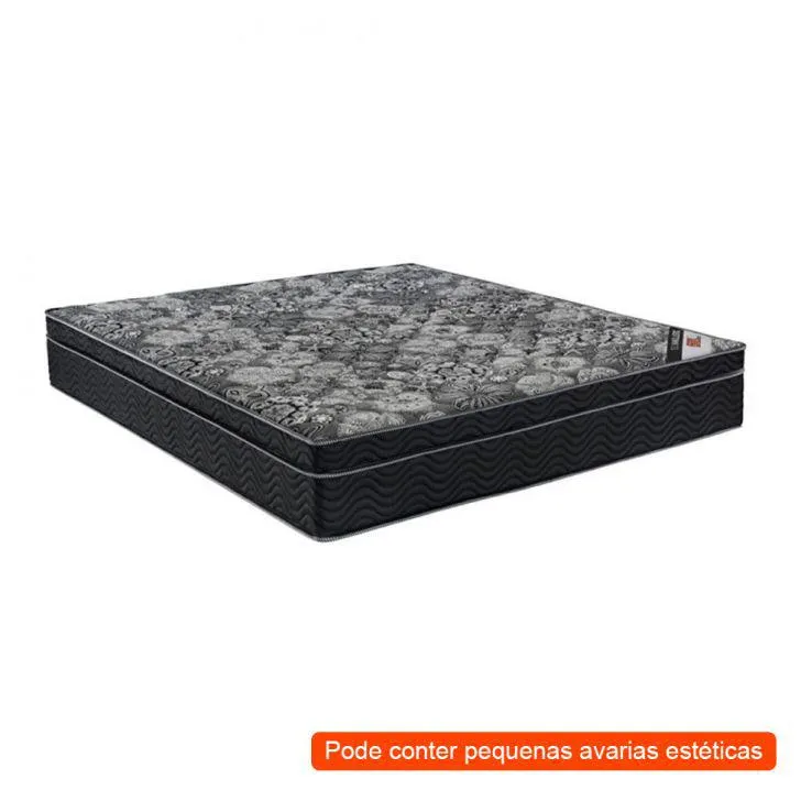 [OUTLET] Colchão King ISO Mola Nanolastic (25x193x205) Preto