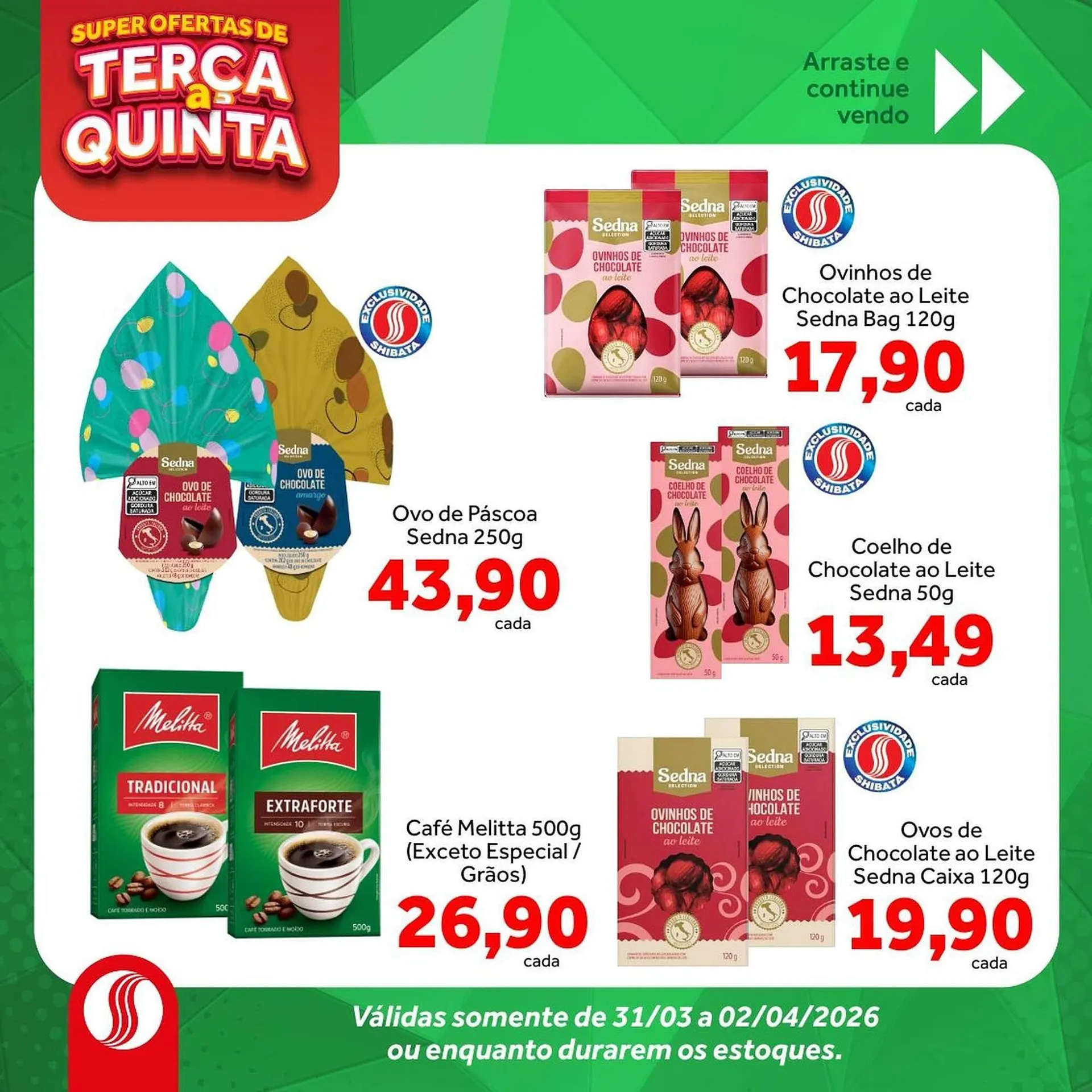 Encarte de Folheto Shibata Supermercados 31 de março até 2 de abril 2026 - Pagina 4