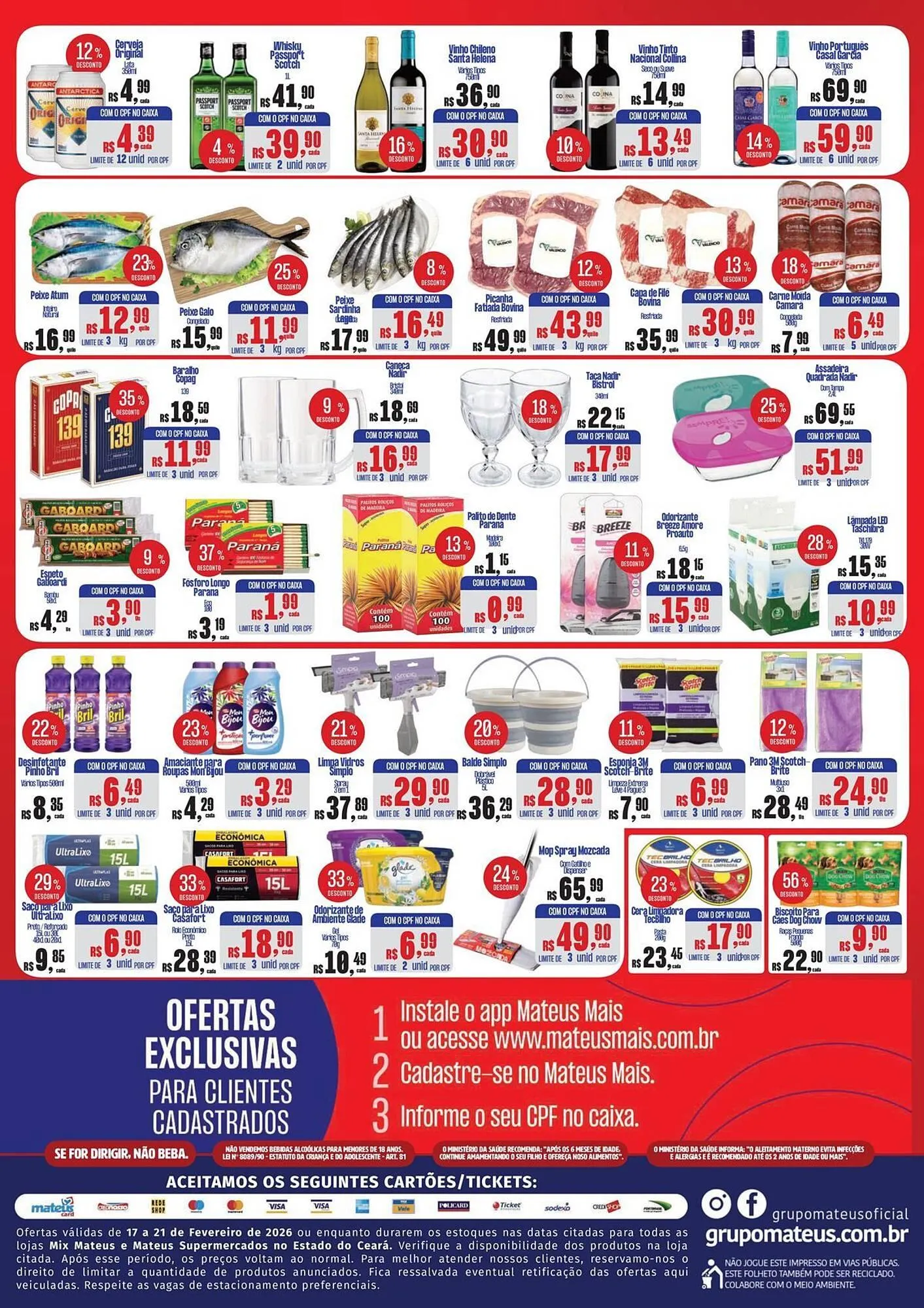 Encarte de Catálogo Supermercados Mateus 17 de fevereiro até 21 de fevereiro 2026 - Pagina 2