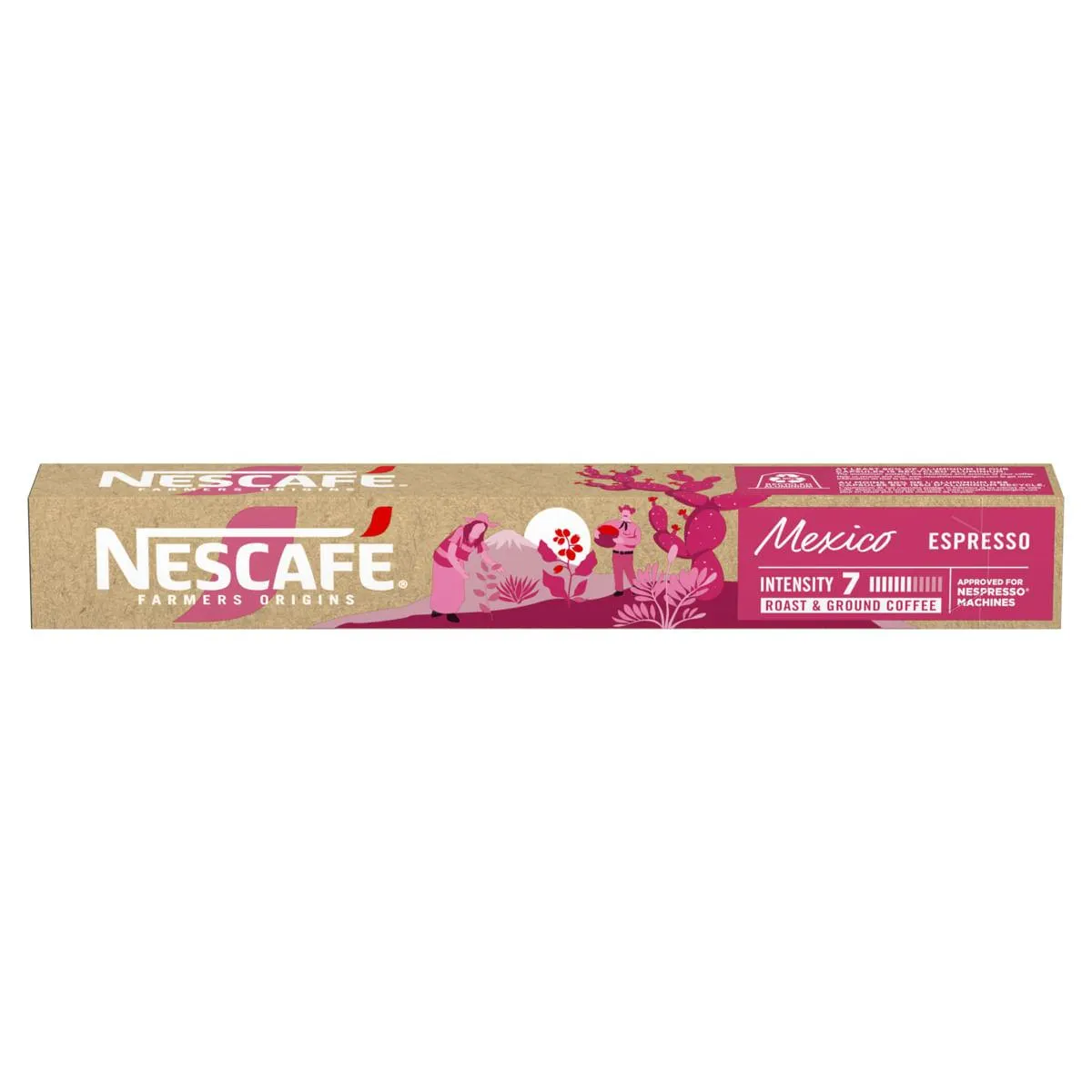 Café em Cápsula Nescafé Espresso Farmers Origins México Caixa 44g com 10 Unid