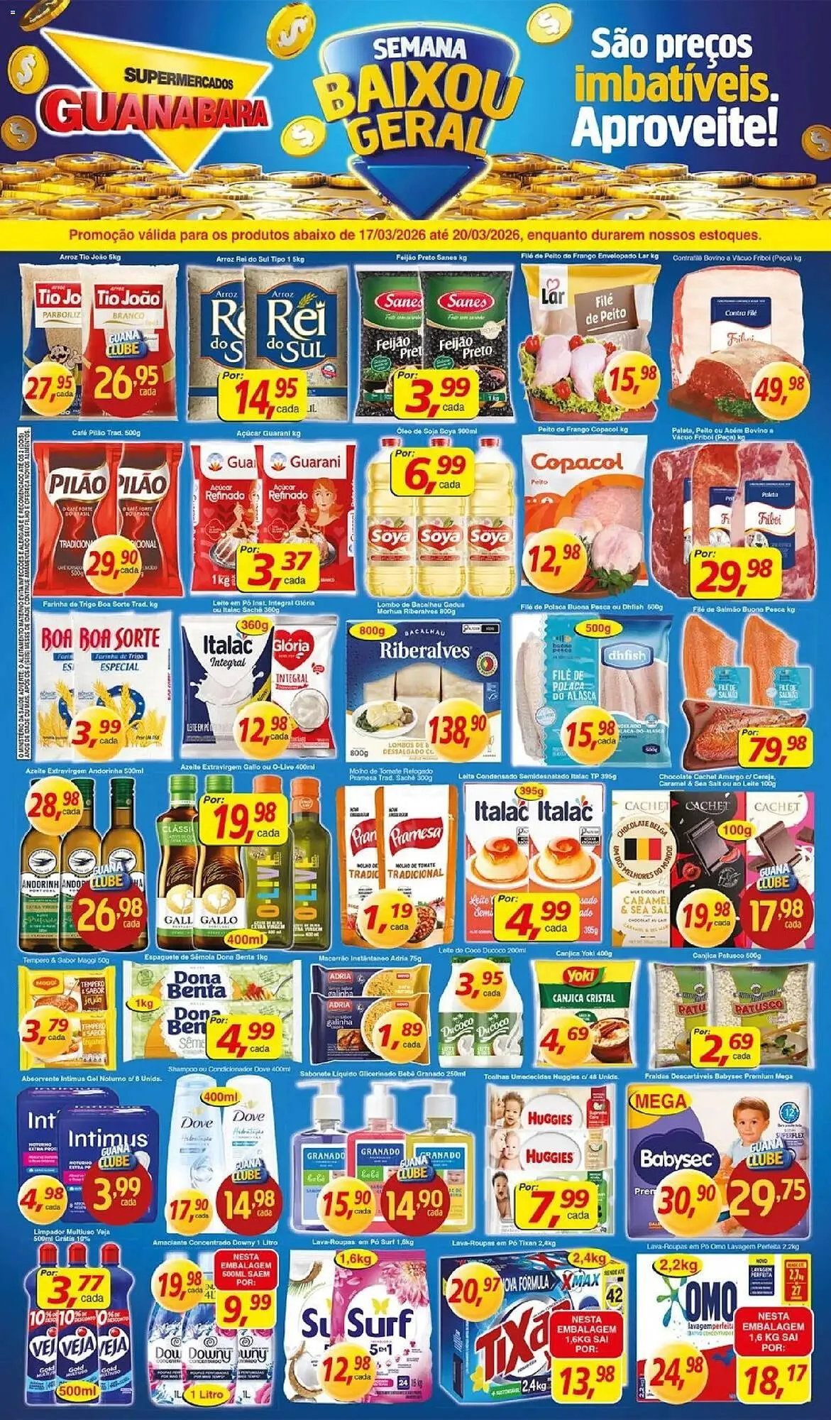 Encarte de Encarte Supermercados Guanabara 17 de março até 20 de março 2026 - Pagina 1