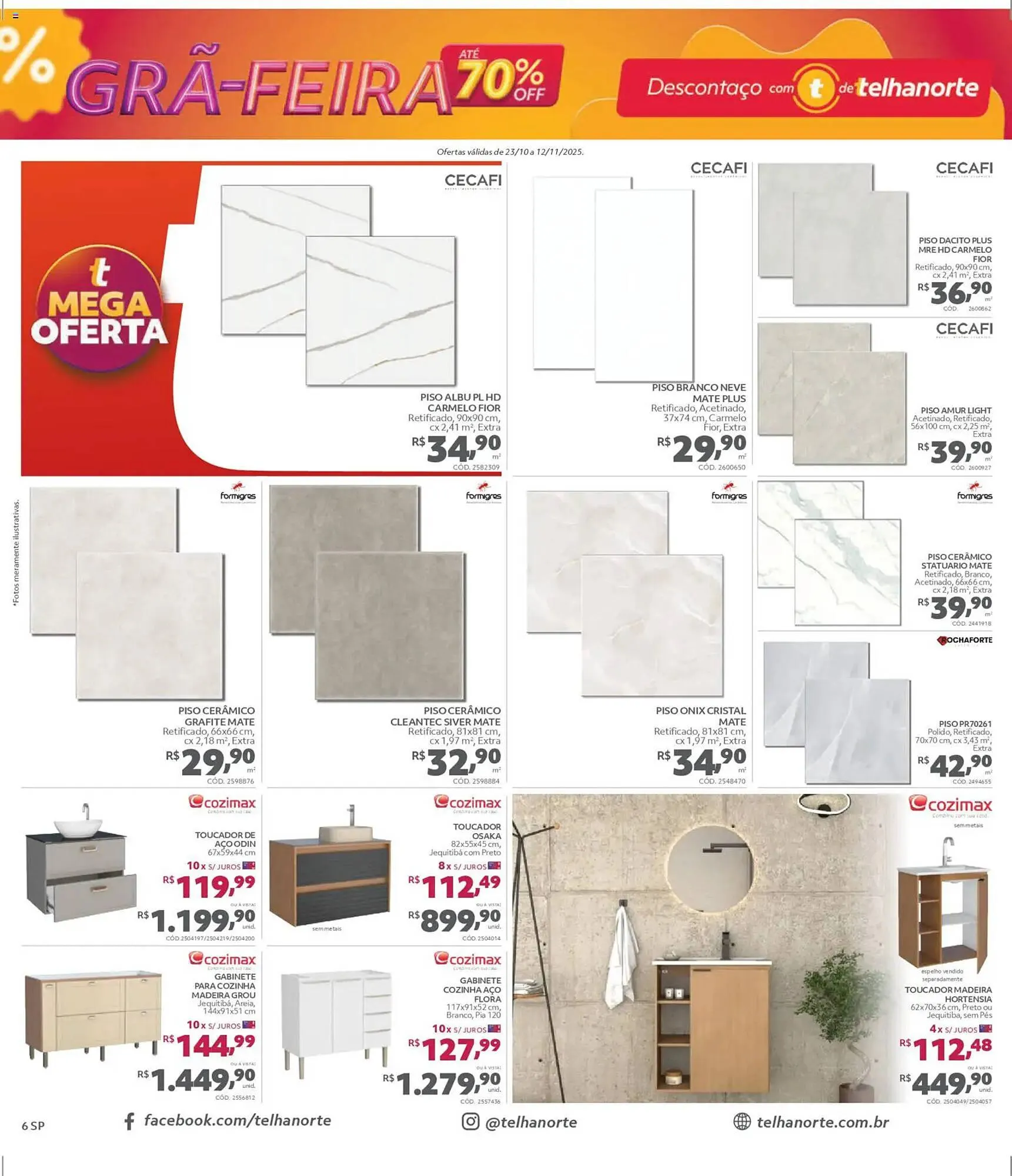 Encarte de Catálogo Telhanorte 23 de outubro até 12 de novembro 2025 - Pagina 6