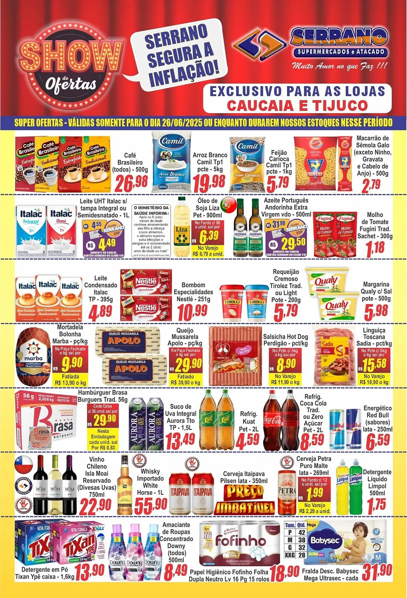 Encarte de Catálogo Serrano Supermercado 24 de junho até 1 de julho 2025 - Pagina 1