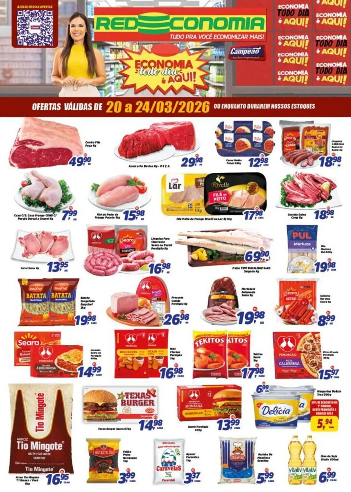 Encarte de Encarte Supermercados Campeão 20 de março até 24 de março 2026 - Pagina 1