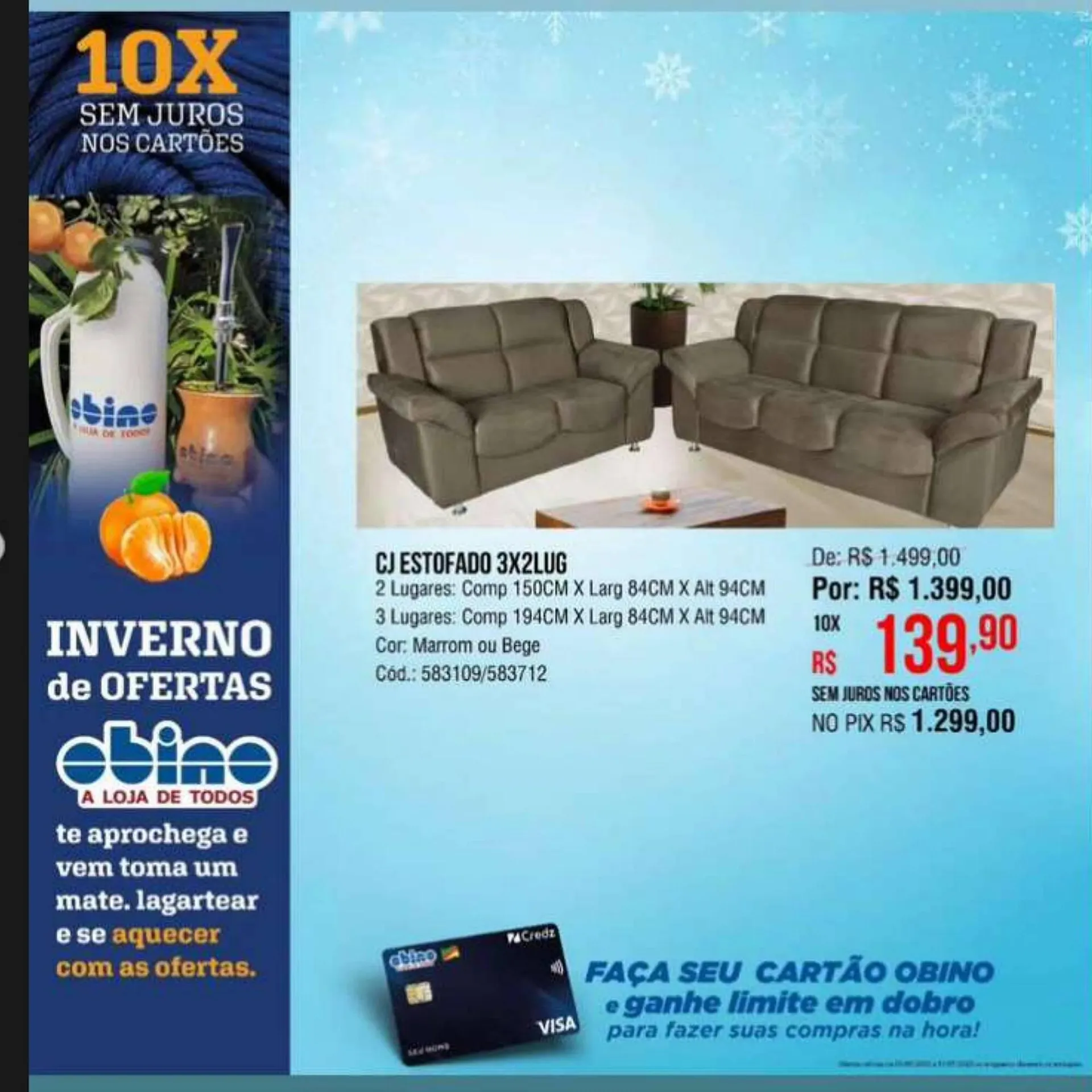 Encarte de Catálogo Lojas Obino 4 de julho até 11 de julho 2023 - Pagina 9