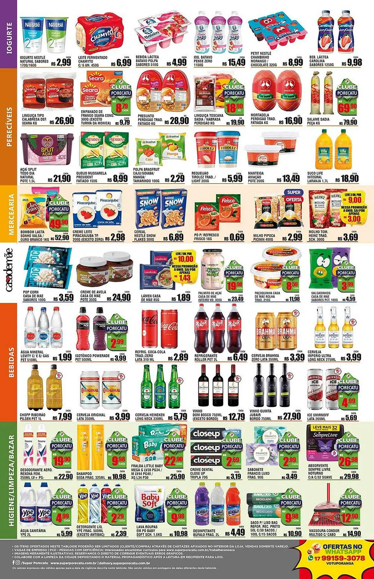 Encarte de Catálogo Supermercado Porecatu 17 de julho até 20 de julho 2025 - Pagina 2