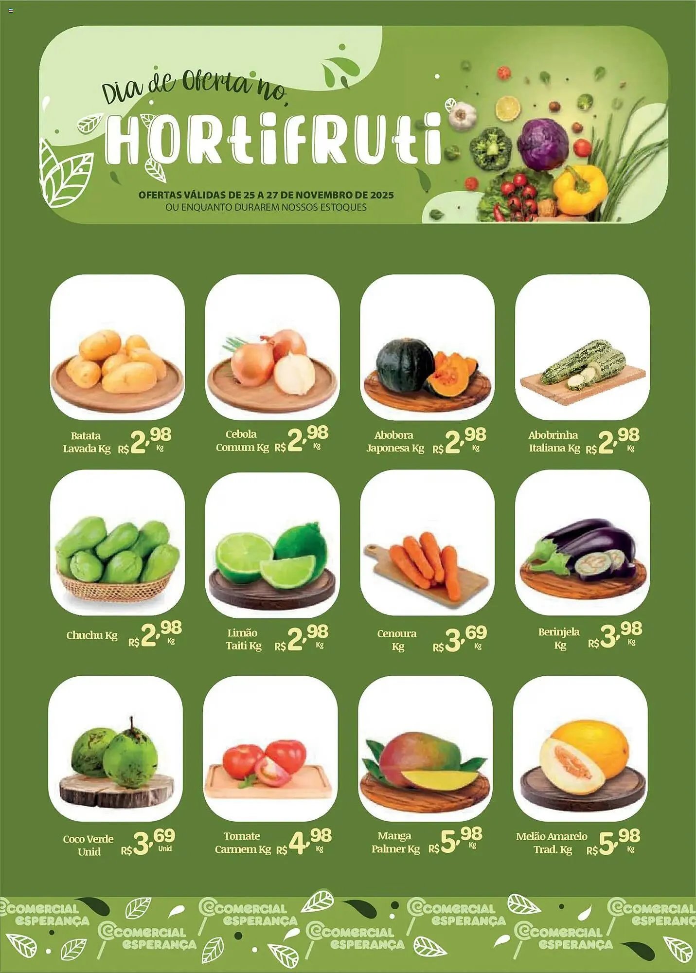 Encarte de Folheto Comercial Esperança 25 de novembro até 27 de novembro 2025 - Pagina 1