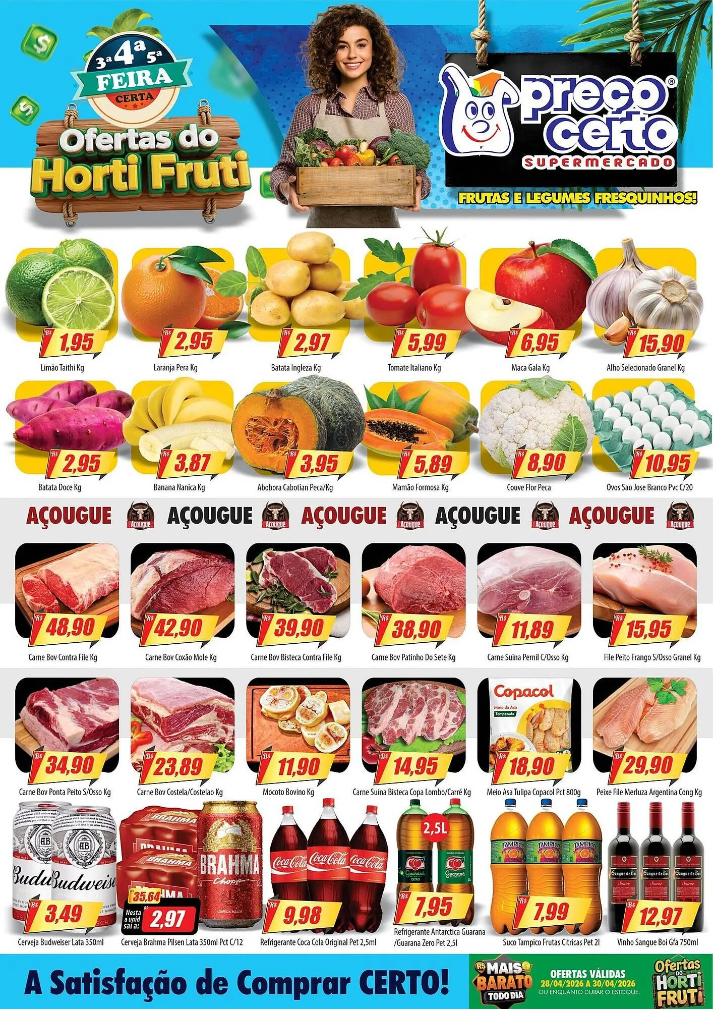 Encarte de Catálogo Preço Certo 28 de abril até 30 de abril 2026 - Pagina 1
