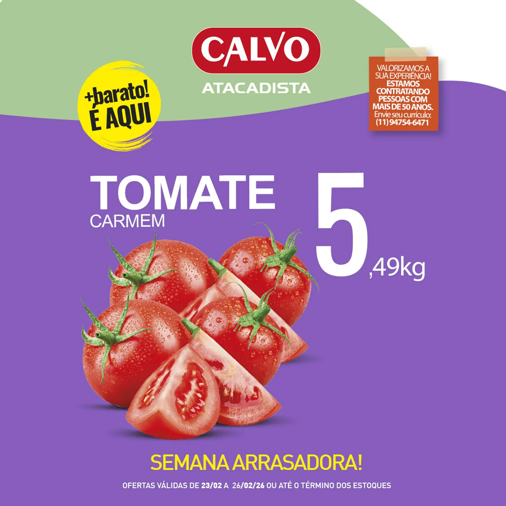 Encarte de Folheto Calvo Atacadista 25 de fevereiro até 26 de fevereiro 2026 - Pagina 3