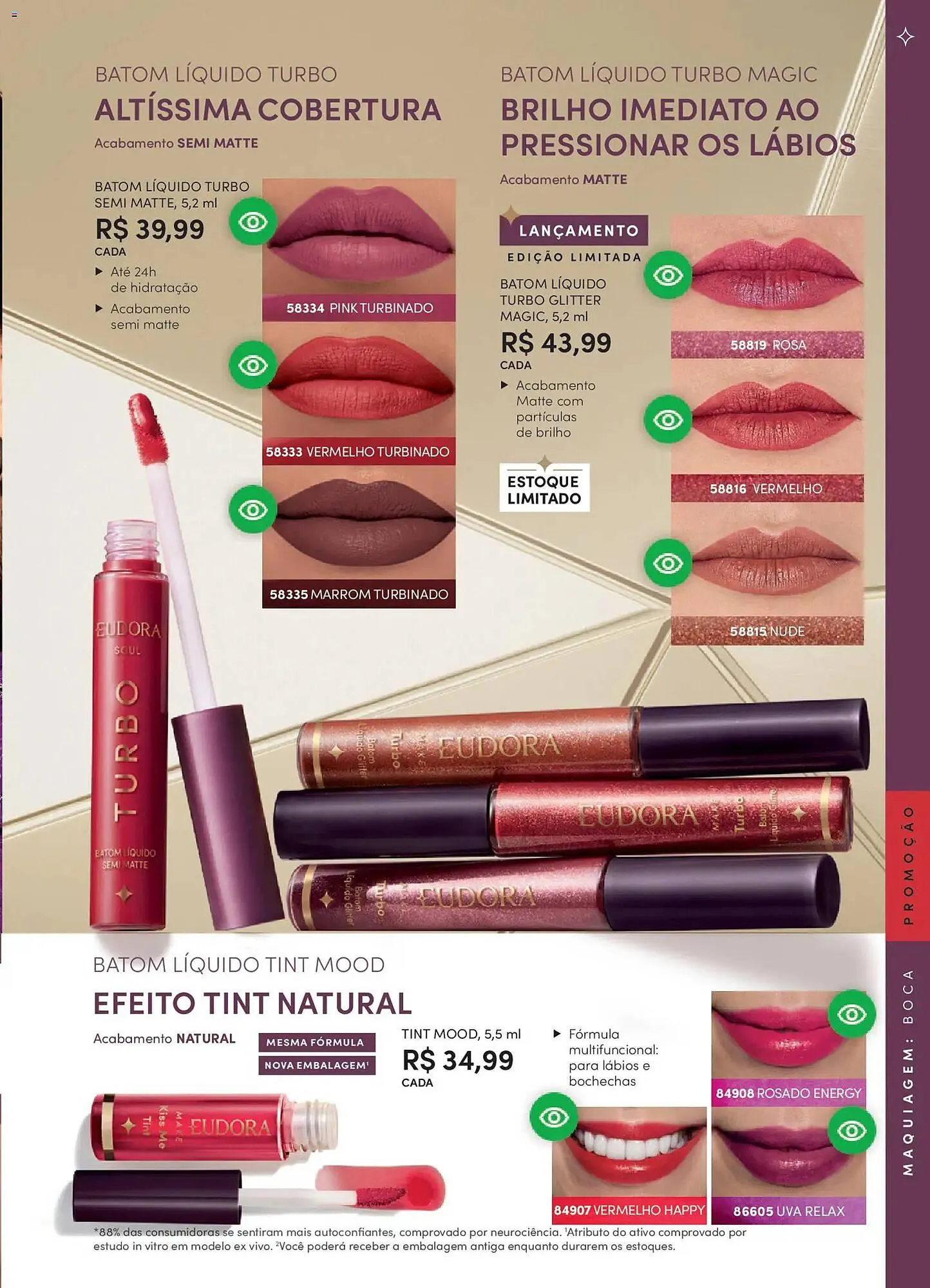 Encarte de Catálogo Eudora 23 de abril até 15 de junho 2026 - Pagina 75