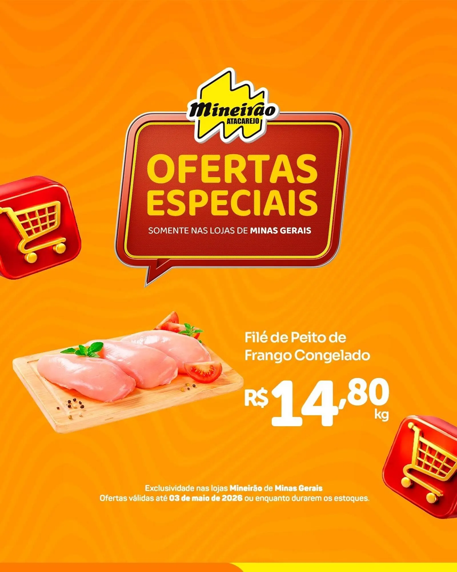 Encarte de Folheto Mineirão Atacarejo 27 de abril até 3 de maio 2026 - Pagina 1